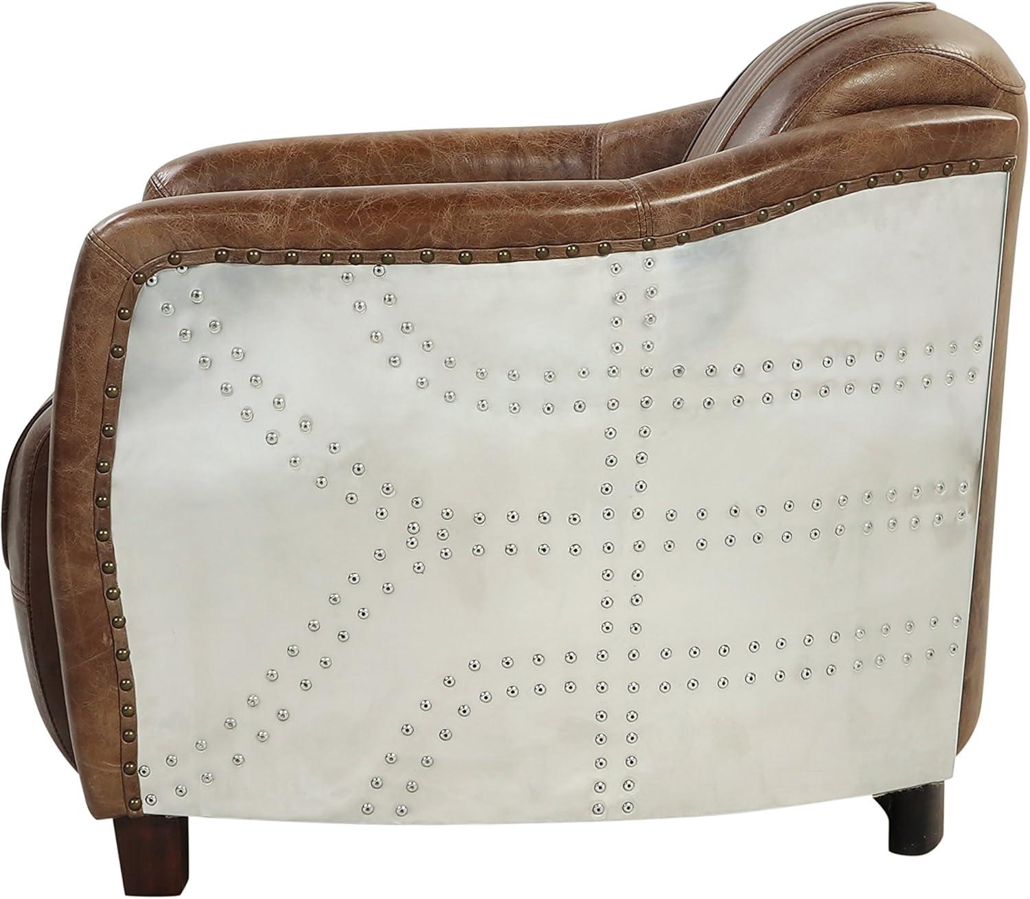 Brancaster Leather Barrel Chair