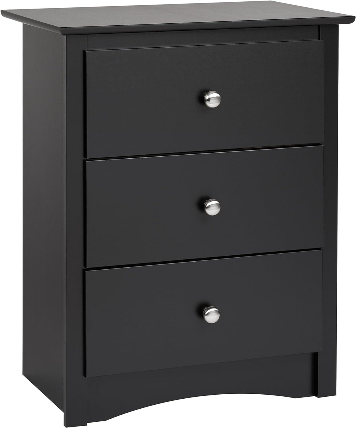 Salt Spring 3 Drawer Tall Nightstand Drifted - Prepac