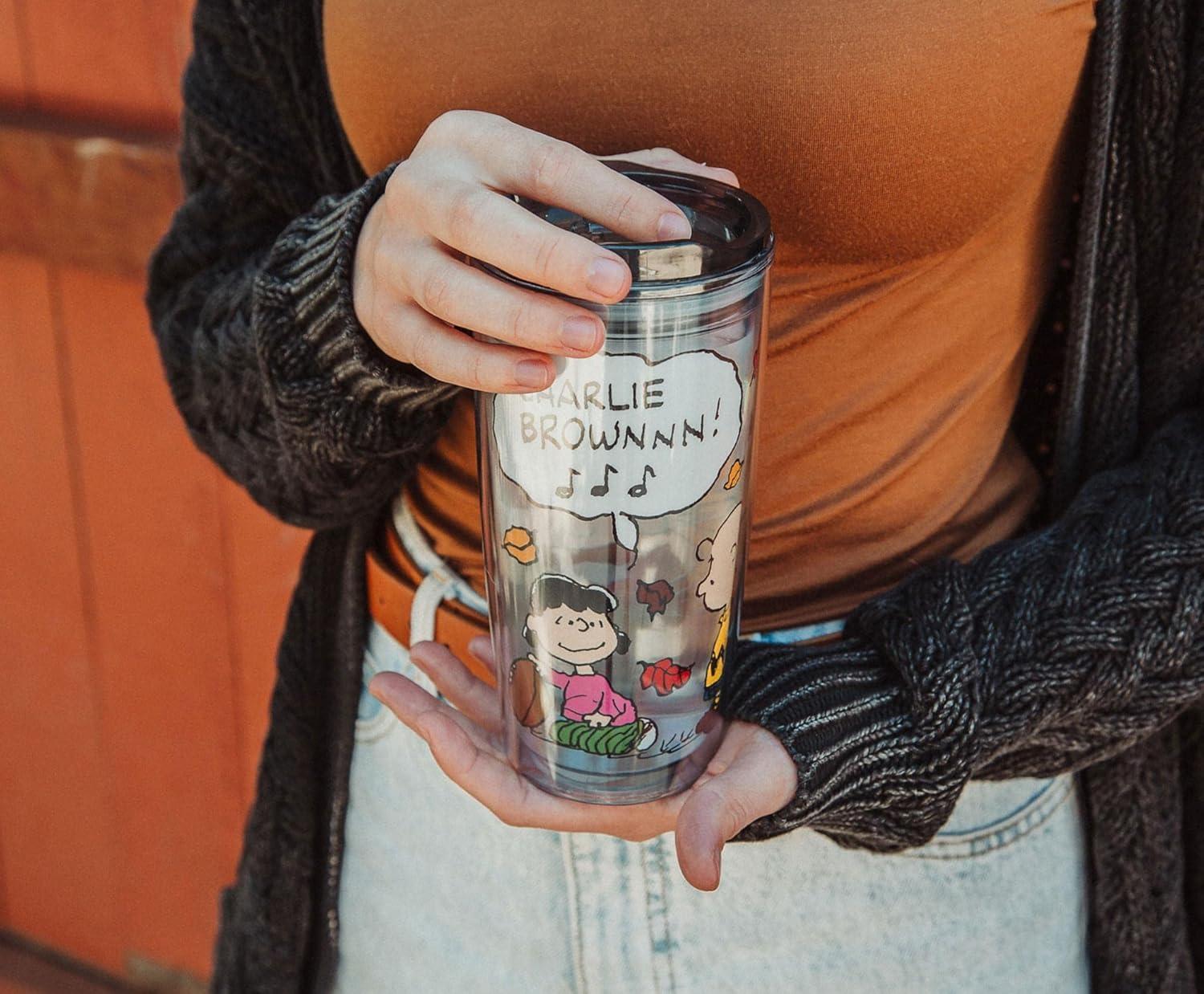 Silver Buffalo Peanuts Charlie 20 Oz. Plastic Pint Glass | Wayfair