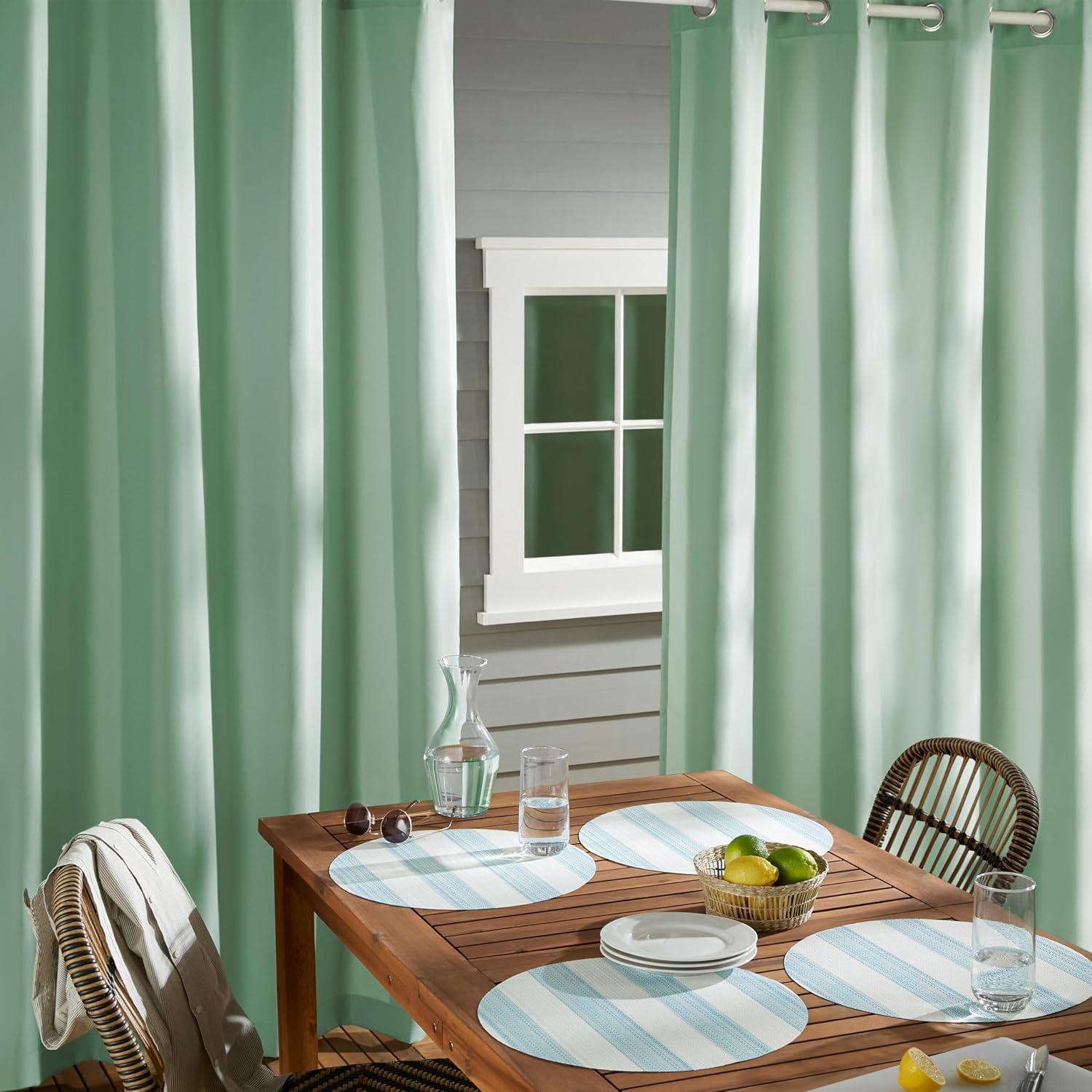 Cabana Solid Heavyweight Indoor Outdoor Curtains