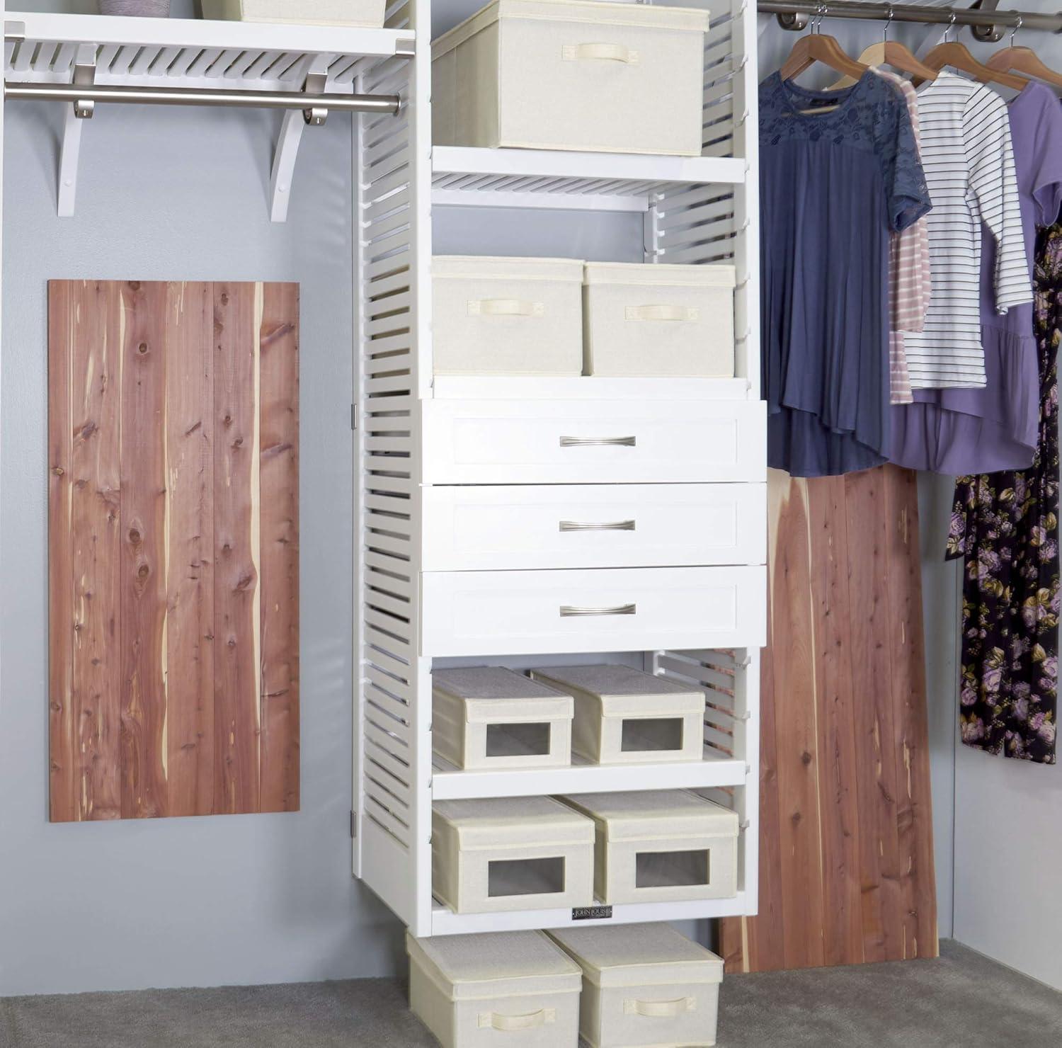 Household Essentials Cedar Moth Repellent Kit, Set of 12 Cedar Hang Ups and 12 Cedar Cubes, All Natural Moth Protection for Dressers, Drawers, Luggage, Closets and More