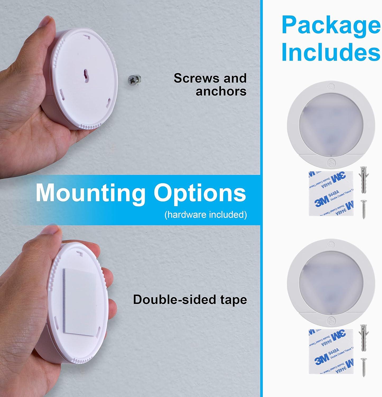 GE Battery Operated LED Puck Lights