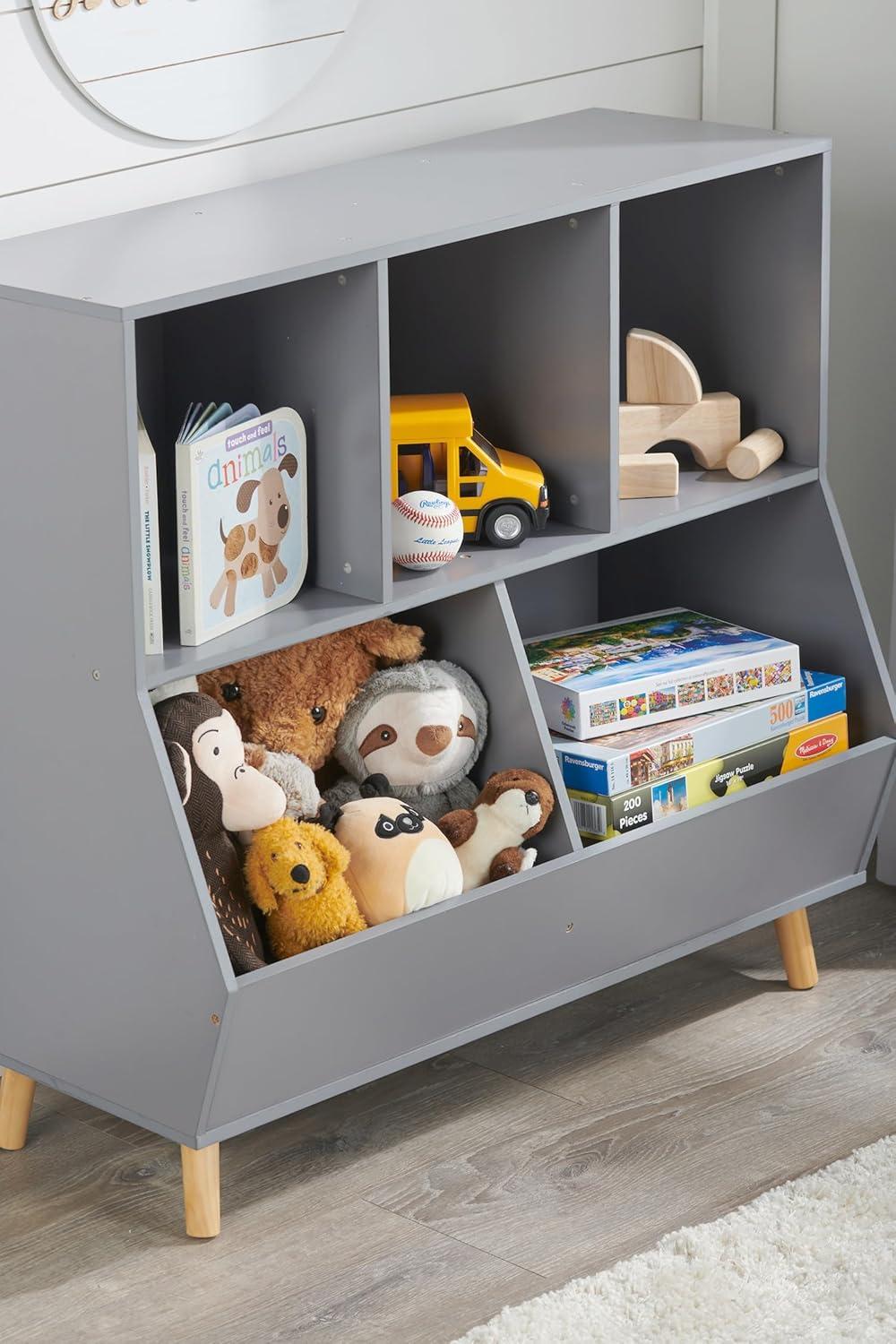 5-Bin Storage Cubby With Feet