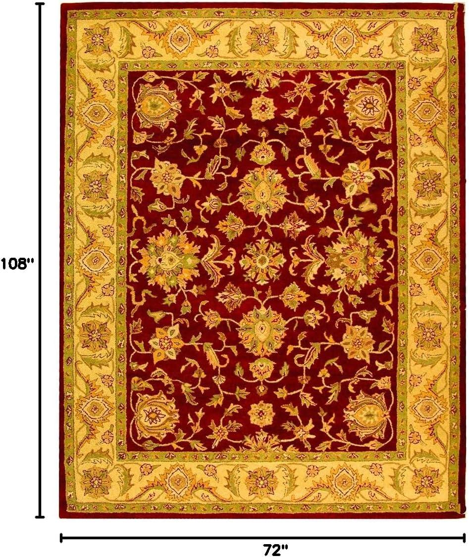 Antiquity AT312 Hand Tufted Area Rug - Red/Gold - 6'x9' - Safavieh.