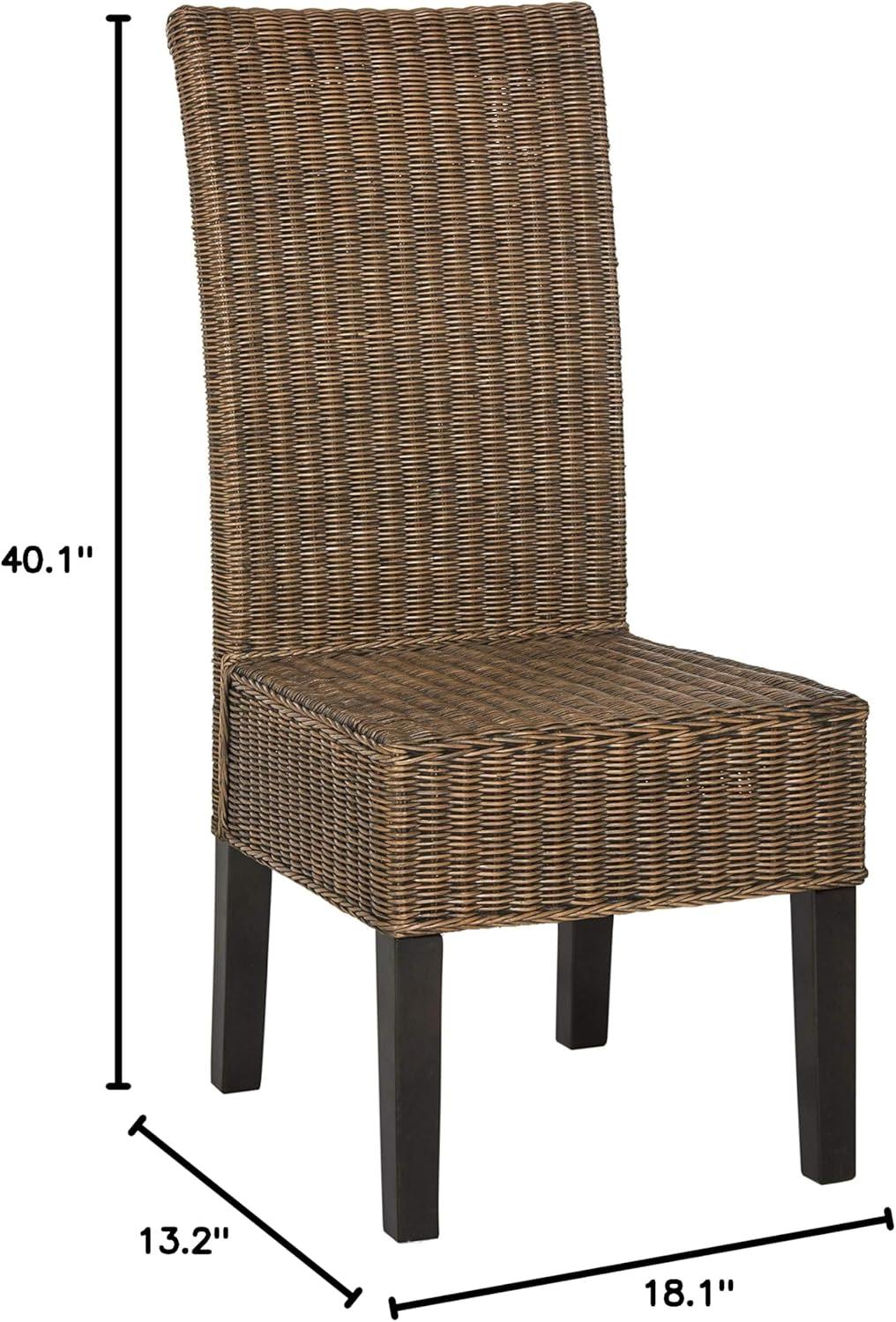 Arjun 18''H Wicker Dining Chair (Set of 2)  - Safavieh