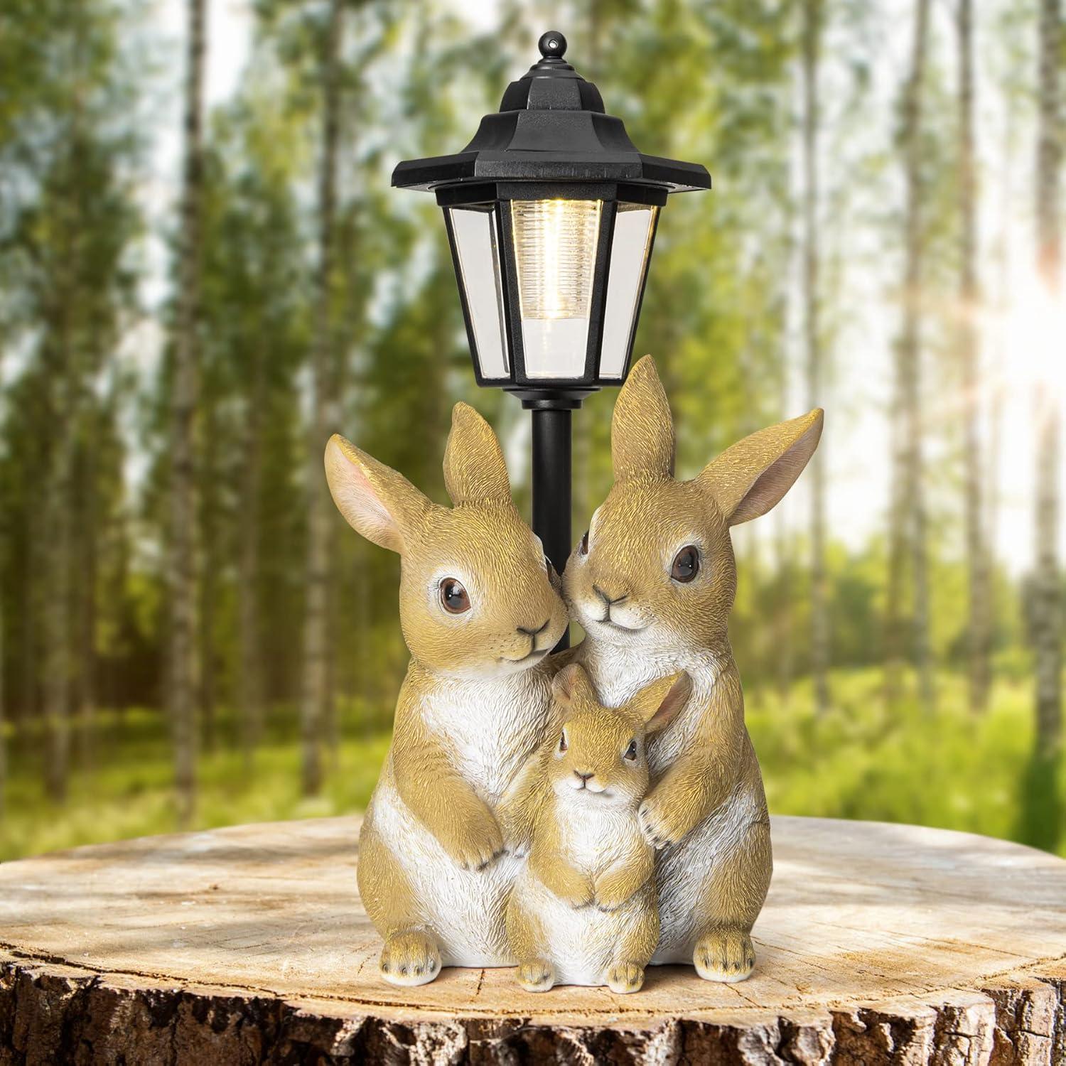 Lights And Flowerpot Funny Garden Decor Housewarming Gifts Lights For Patio Yard, Balcony Decorations (Dog And Cat)