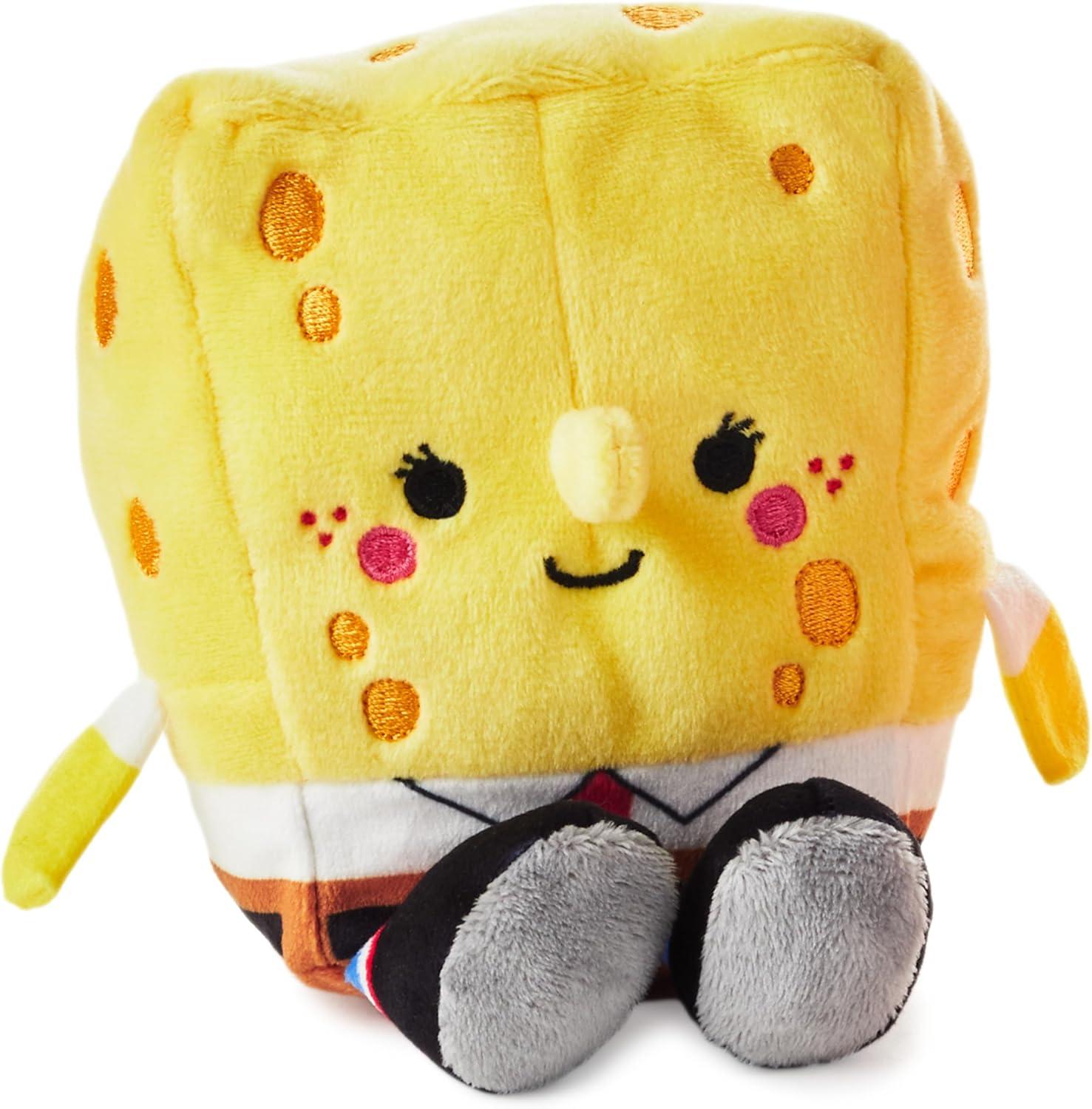 Hallmark Better Together Nickelodeon Magnetic Plush (Spongebob and Patrick) 5.75" Stuffed Toys, Easter Gifts for Kids