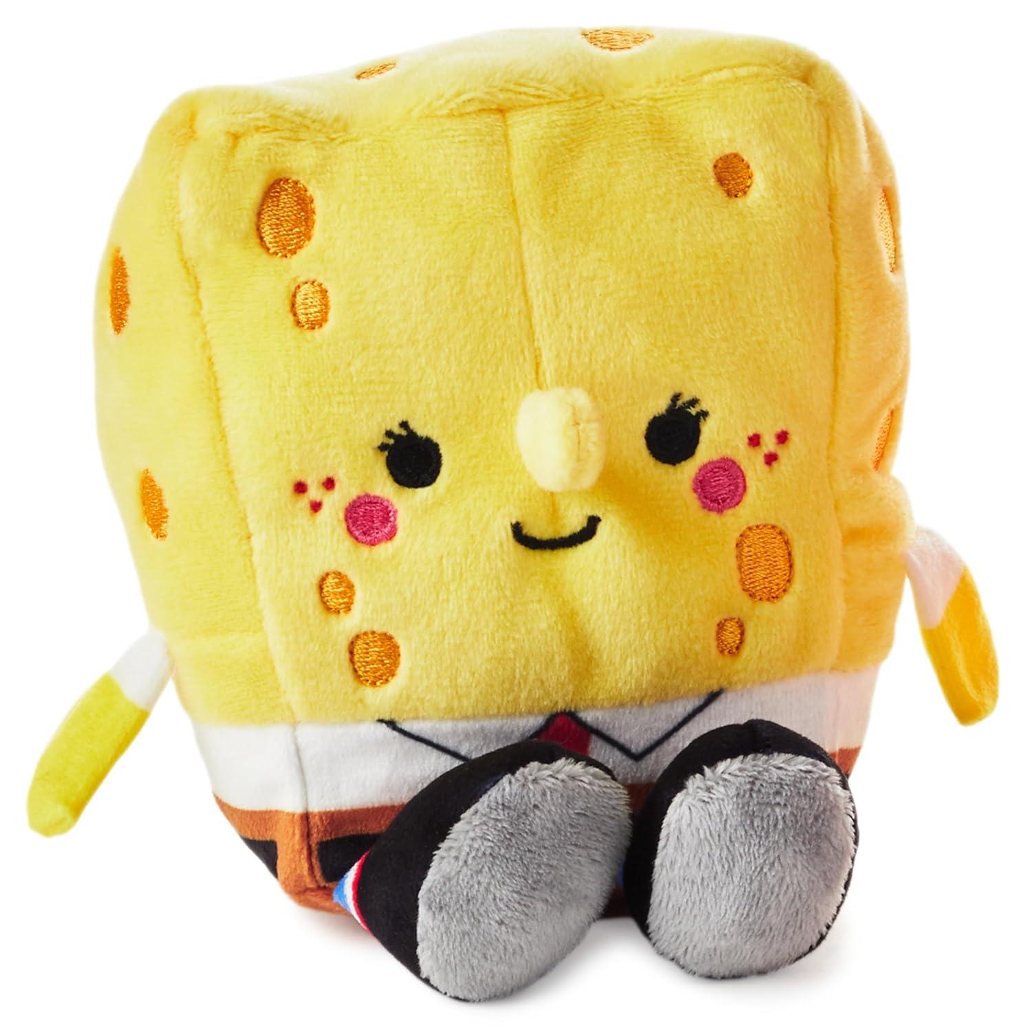 Hallmark Better Together Nickelodeon Magnetic Plush (Spongebob and Patrick) 5.75" Stuffed Toys, Easter Gifts for Kids