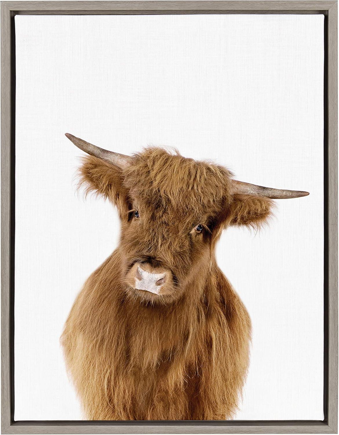 18" x 24" Sylvie Young Highland Framed Canvas by Amy Peterson Gray - Kate and Laurel