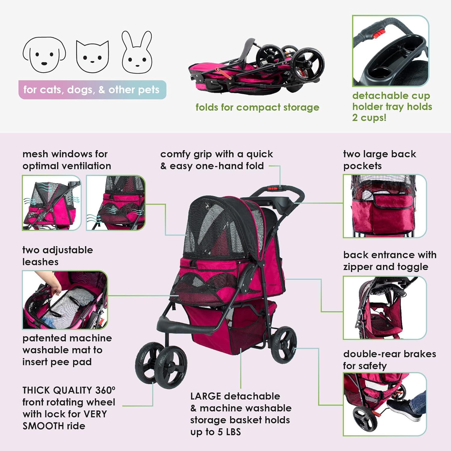 Petique Durable Folding Standard Stroller