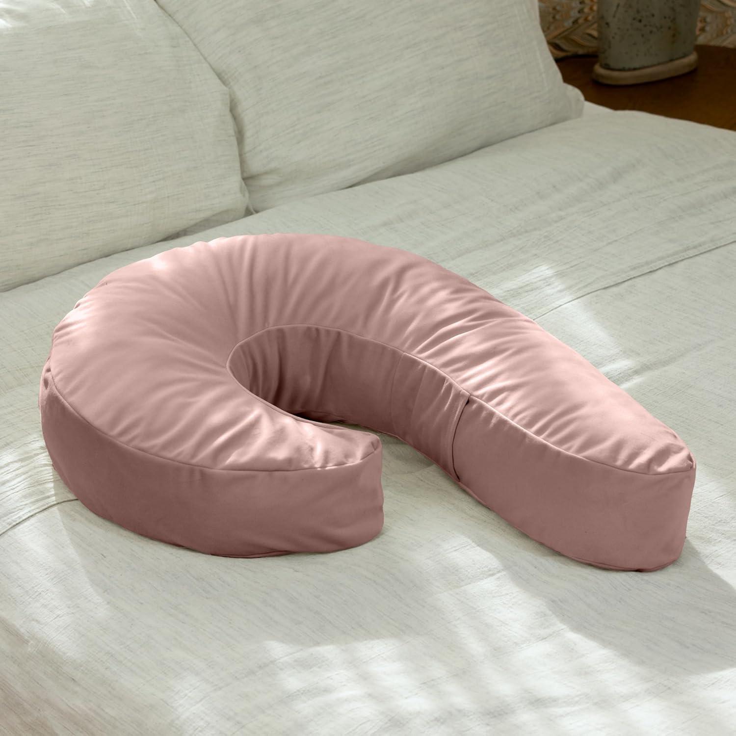 Rose Microvelvet Adjustable Memory Foam Snuggle Pillow