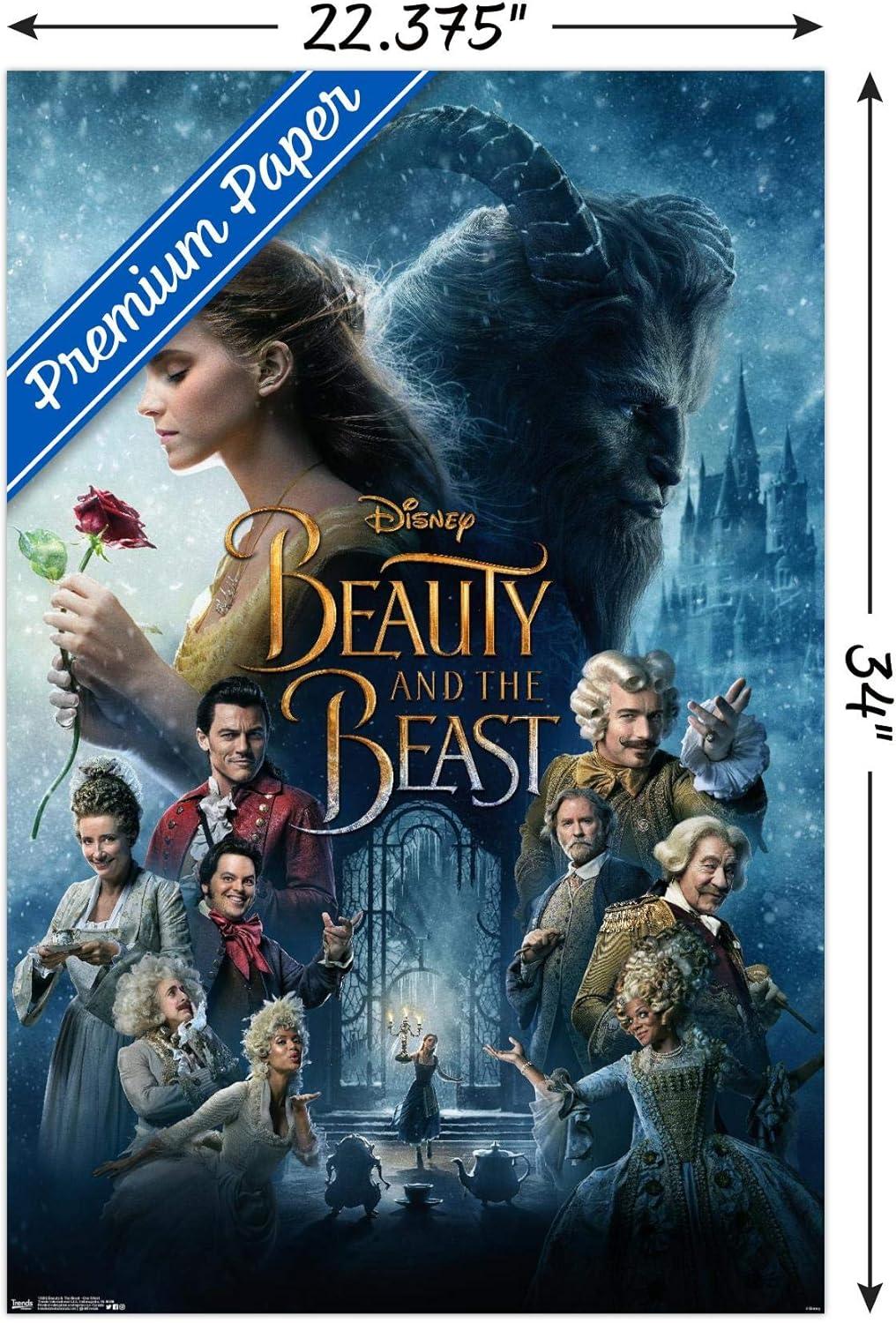 Disney Beauty and the Beast Traditional Wall Poster, 22.375" x 34"