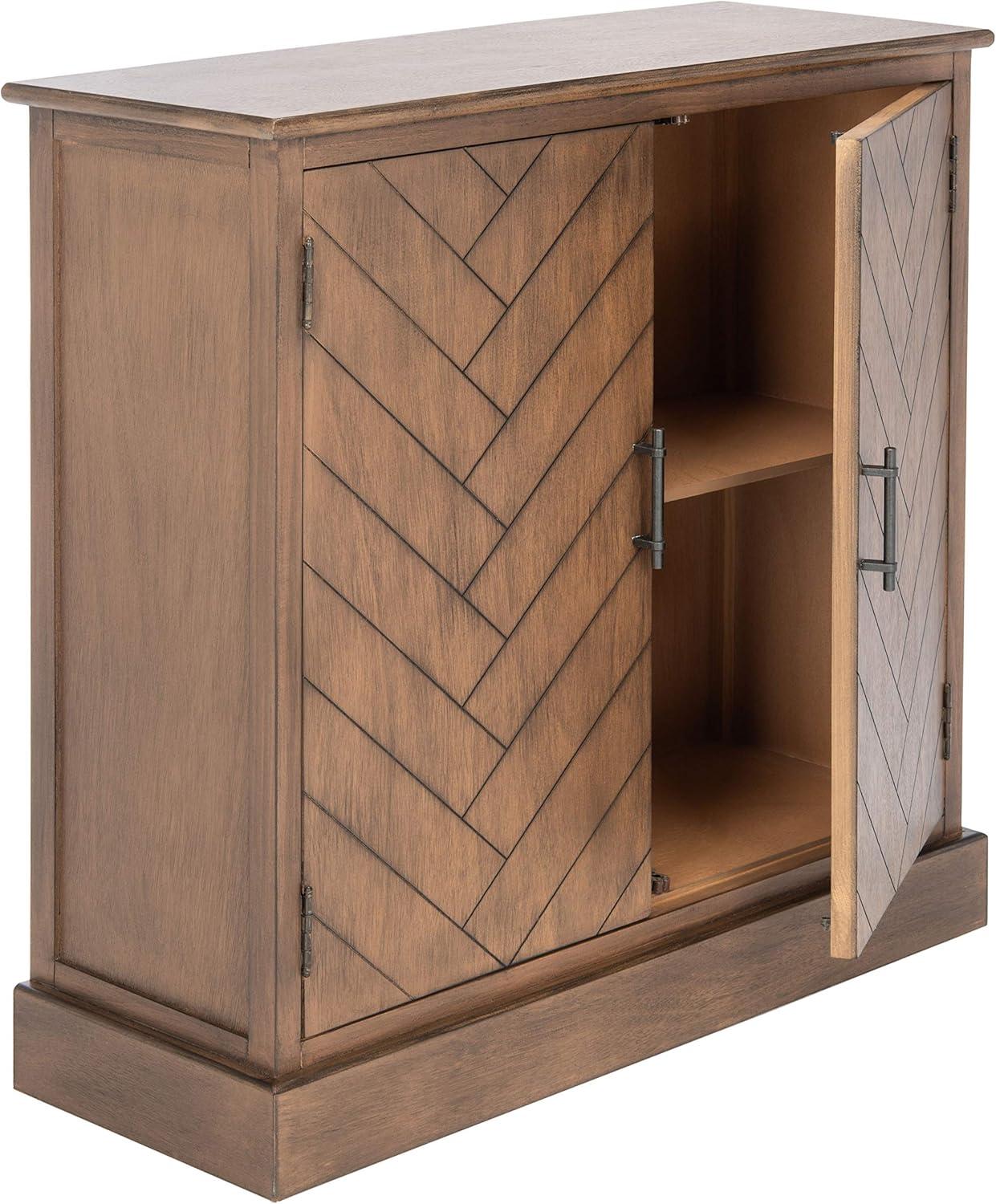 Peyton 2 Door Sideboard - Distressed White - Safavieh