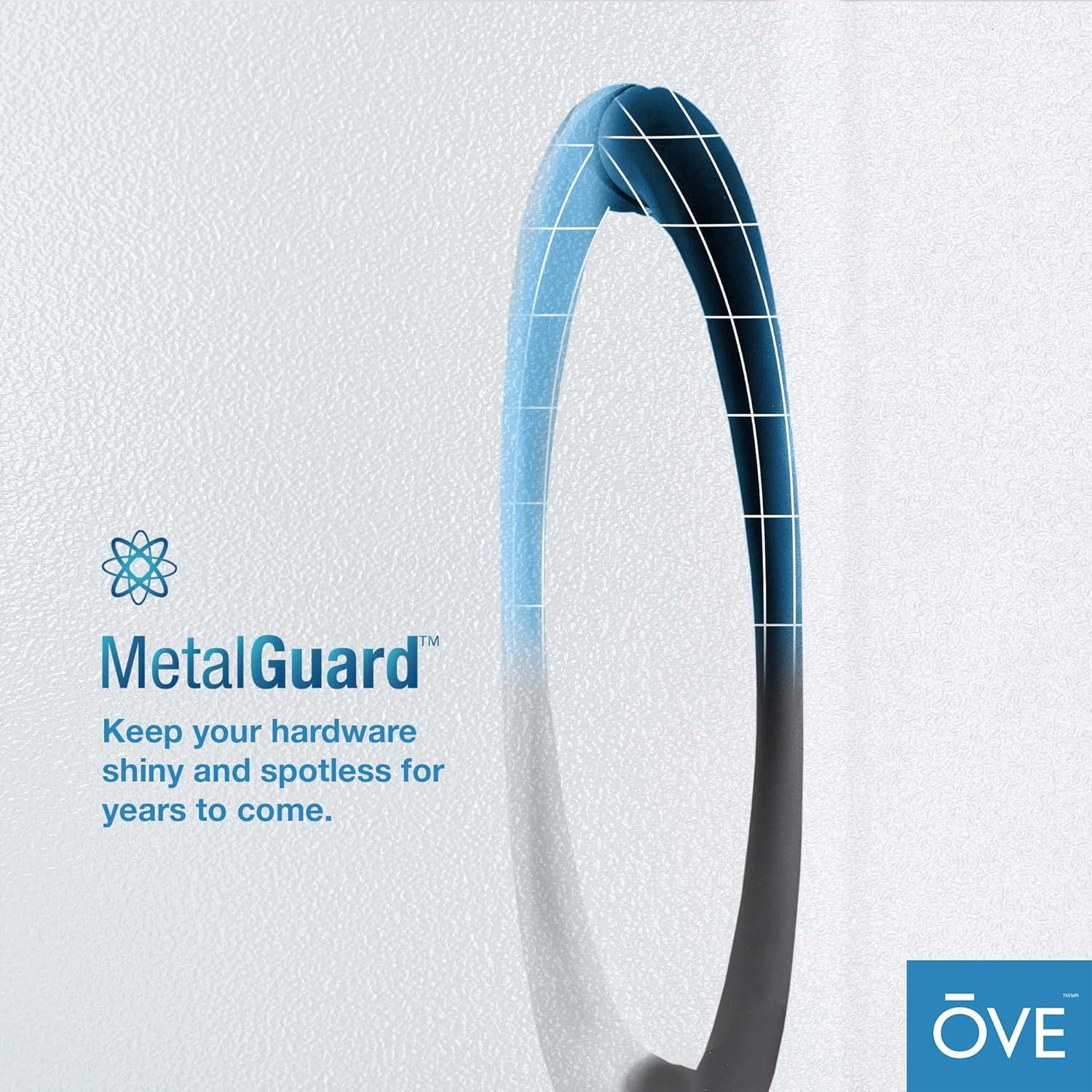 OVE Decors Breeze 33 in. Round Shower Kit w/ Frosted, Base, Wall