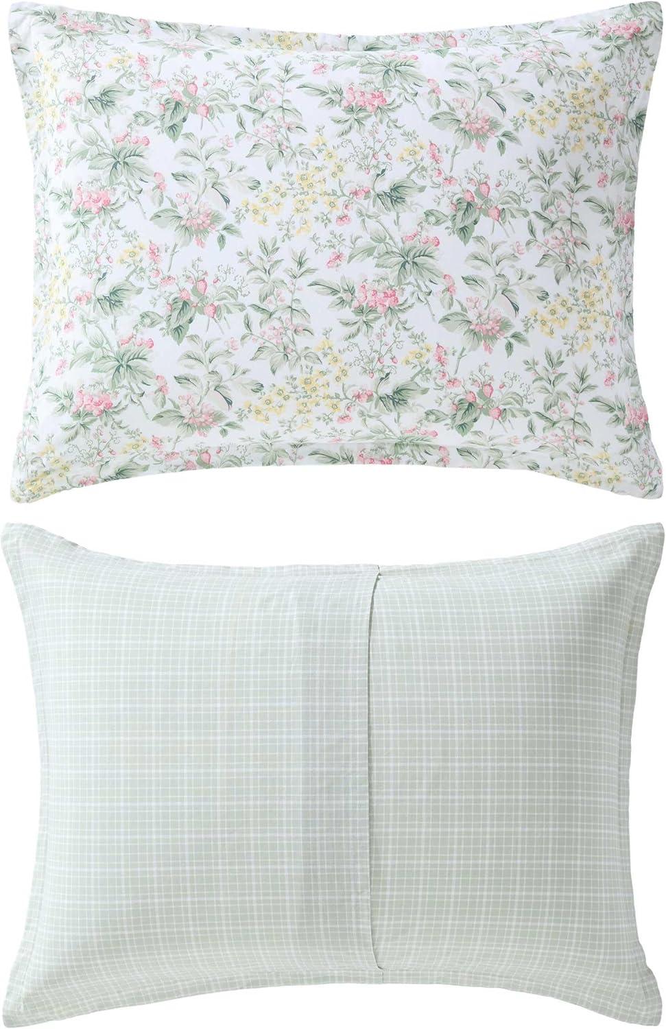 Laura Ashley Laura Ashley Bramble Floral Cotton Reversible Comforter Set