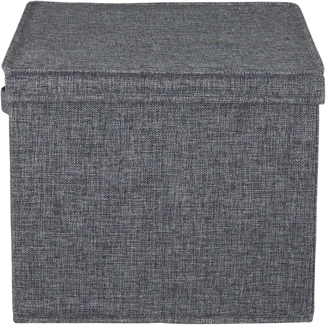 Household Essentials Household Essentials Wide Storage Box Fabric Bin (Set of 2)