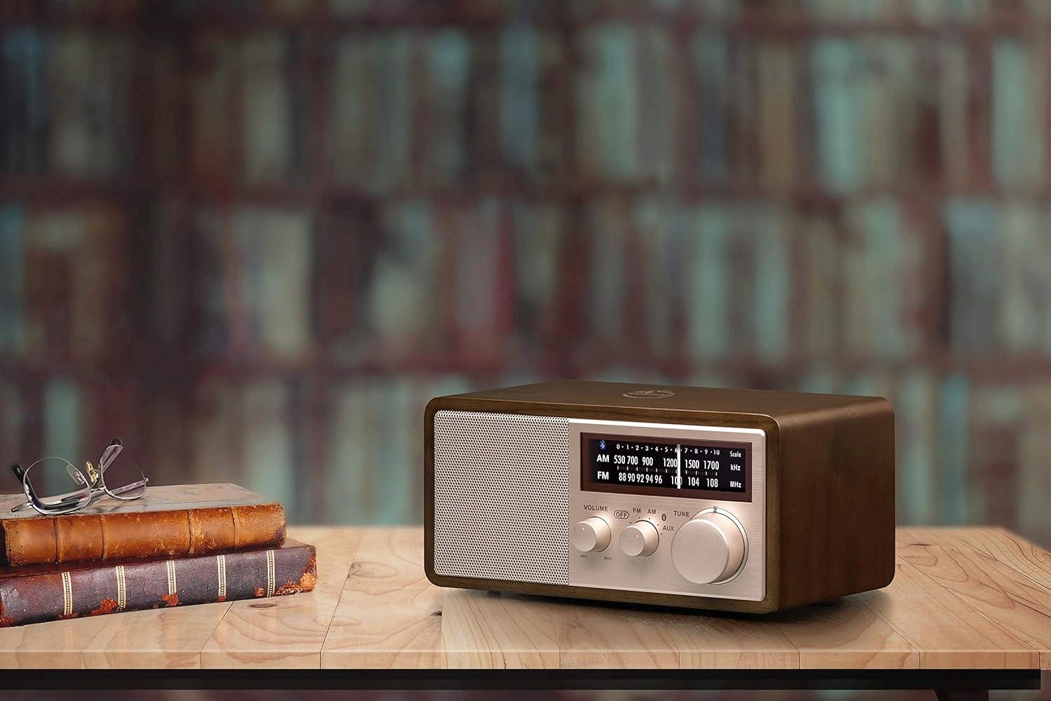 Sangean WR-16SE WR-16 45th Anniversary Special Edition AM/FM Wooden Cabinet Radio with Bluetooth