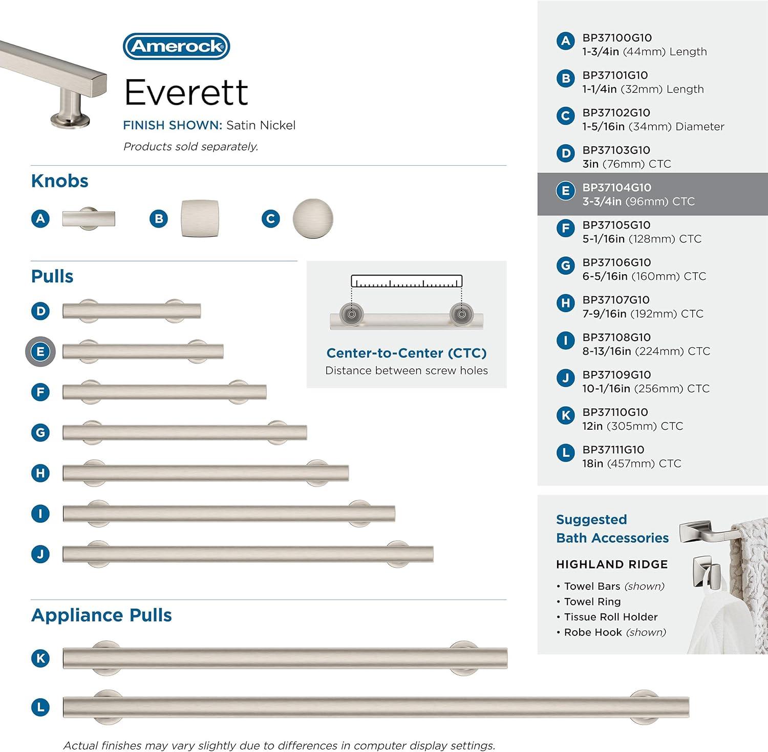 Amerock Everett Cabinet or Drawer Pull