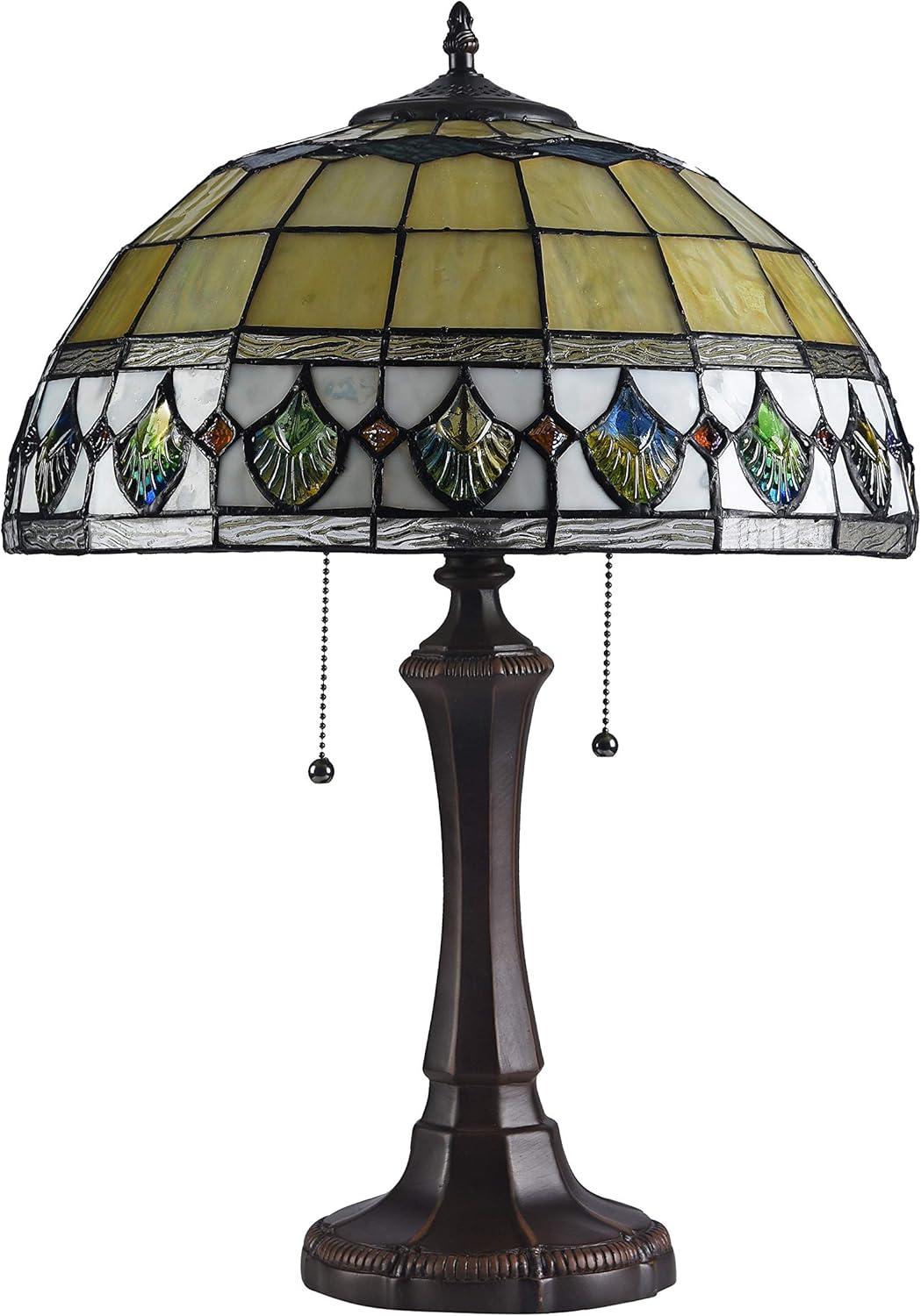 Chloe CH3T037AG16-TL2 Table Lamp, Multi-Colored