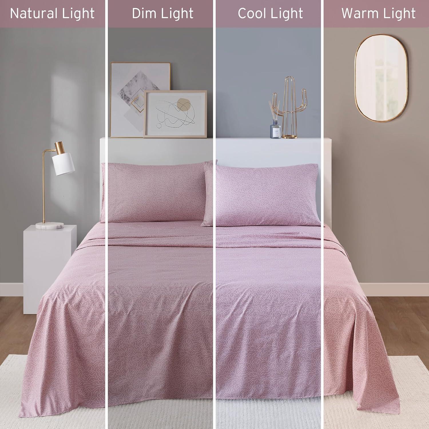 Madison Park Essentials 100% Cotton 200TC Printed Sheet Set