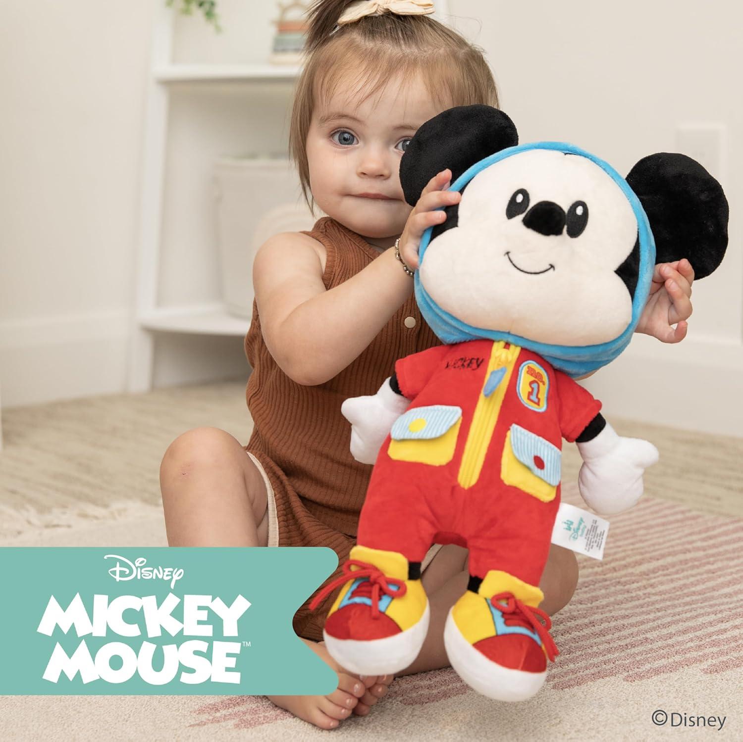 Disney Baby Mickey Mouse 16" Inch Dress and Play Stuffed Animal Plush Toy