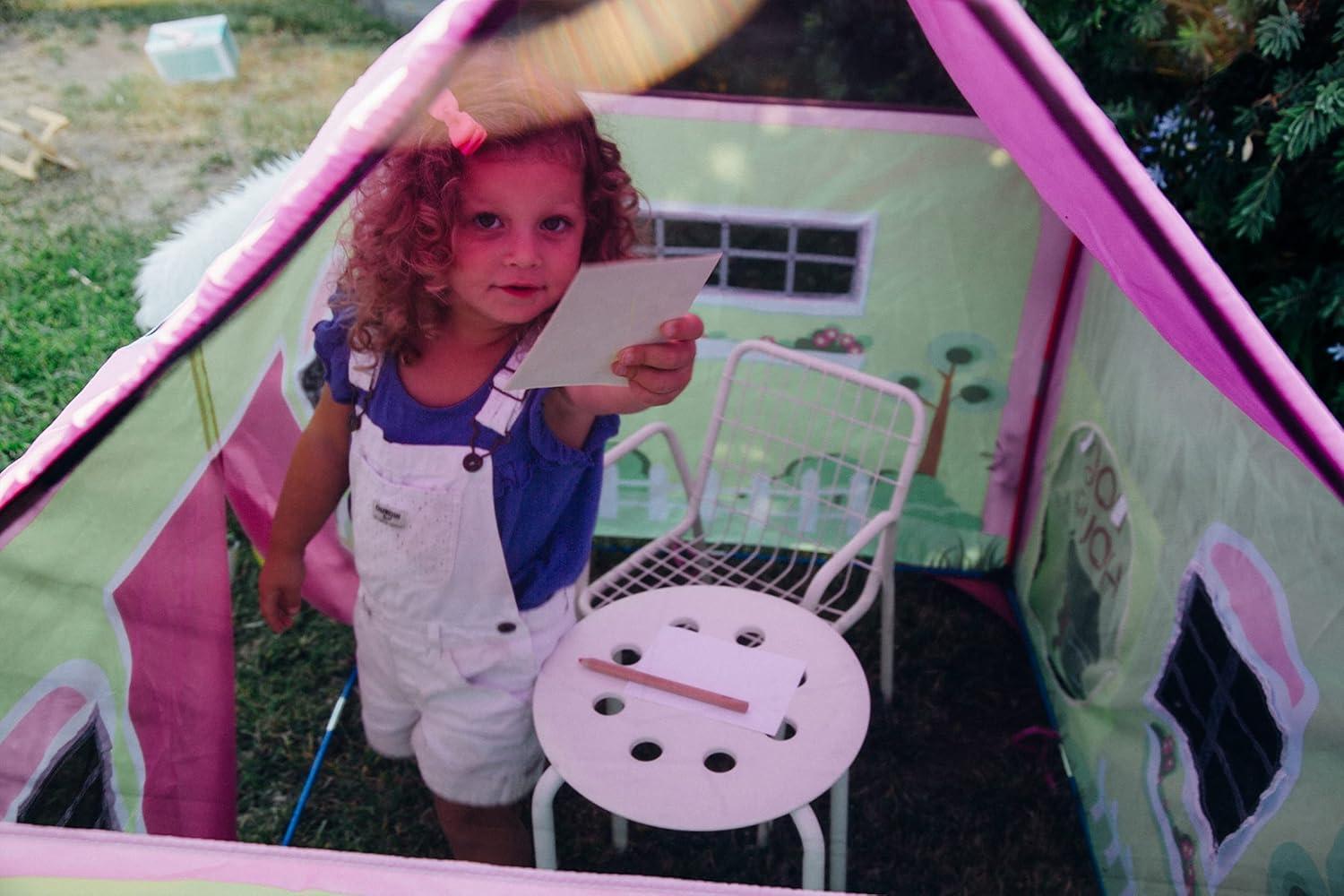 Lil' Cottage House Play Tent with Garden Graphics