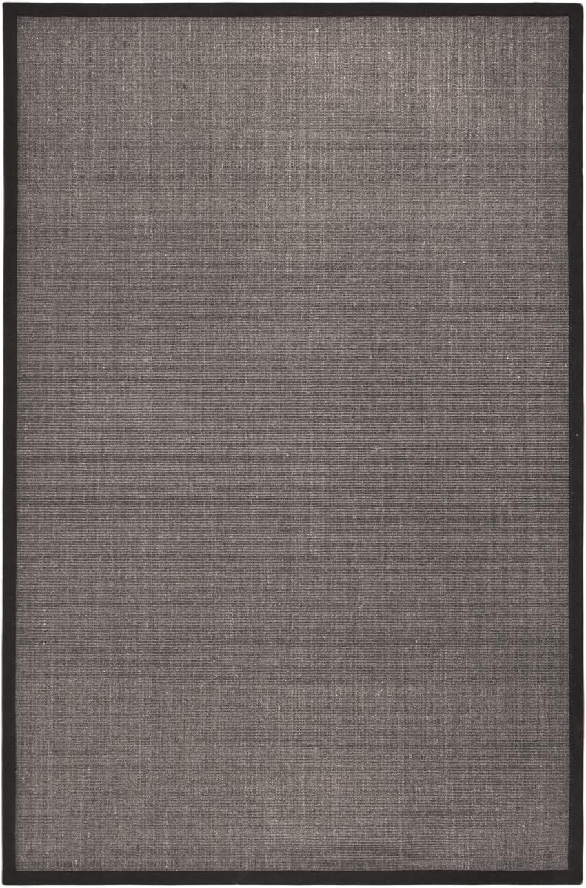 Natural Fiber NF441 Power Loomed Indoor Area Rug - Charcoal/Charcoal - 6'x9' - Safavieh.