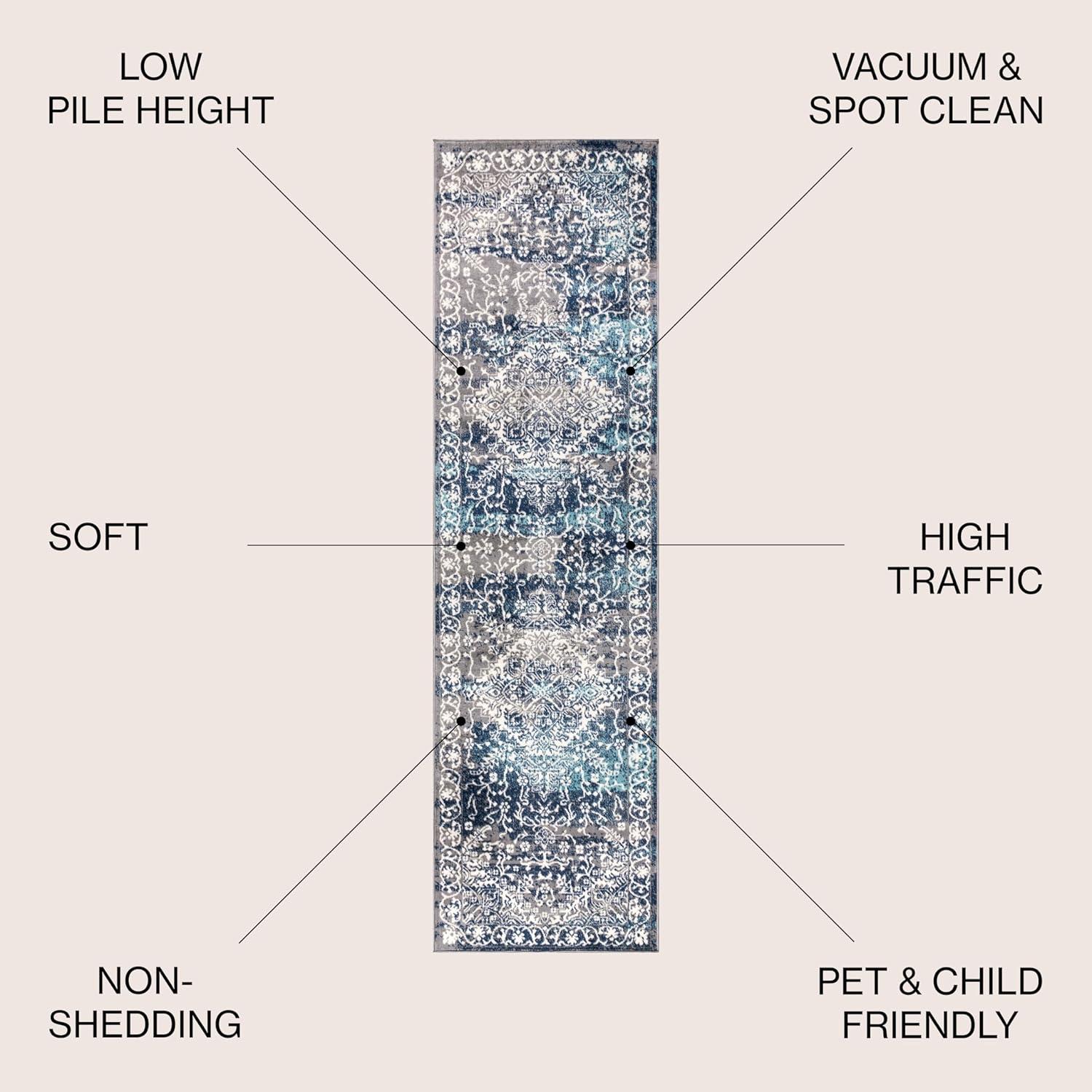 Mercer Shag Plush Area Rug - JONATHAN Y