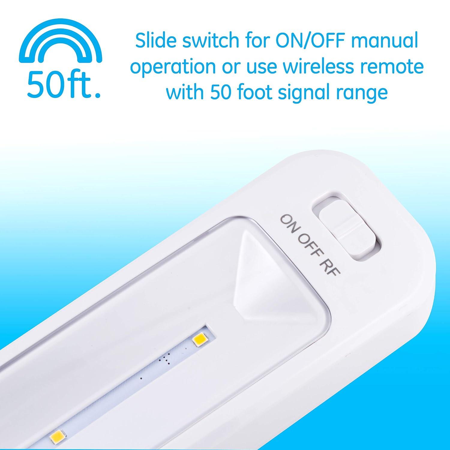 GE 12-in Battery LED Under Cabinet Light Bar with Remote