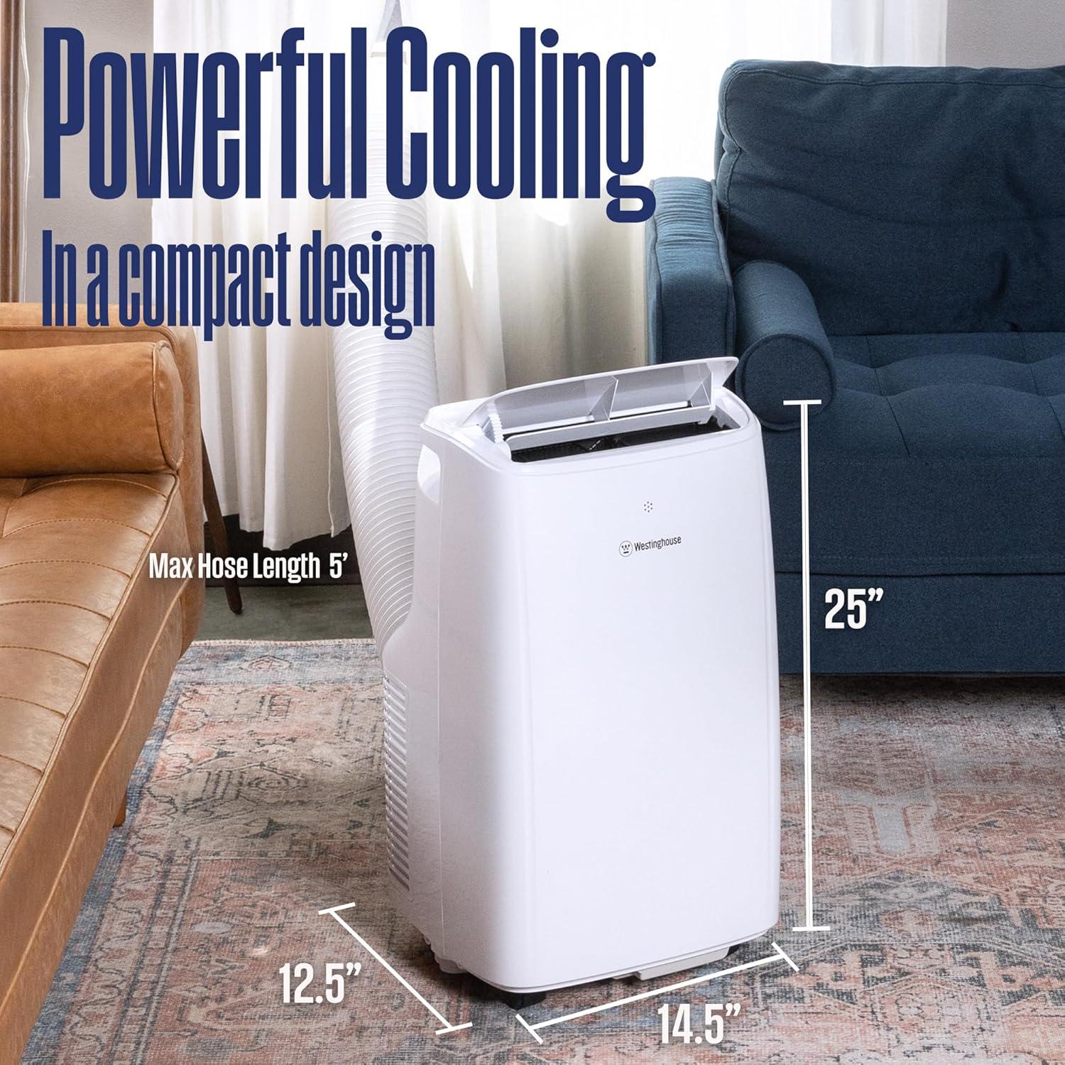 Westinghouse 10,000 BTU White Portable Air Conditioner with Remote