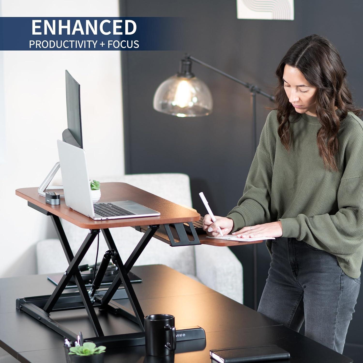 VIVO Height Adjustable Standing Desk Converter (DESK-V000K Series)