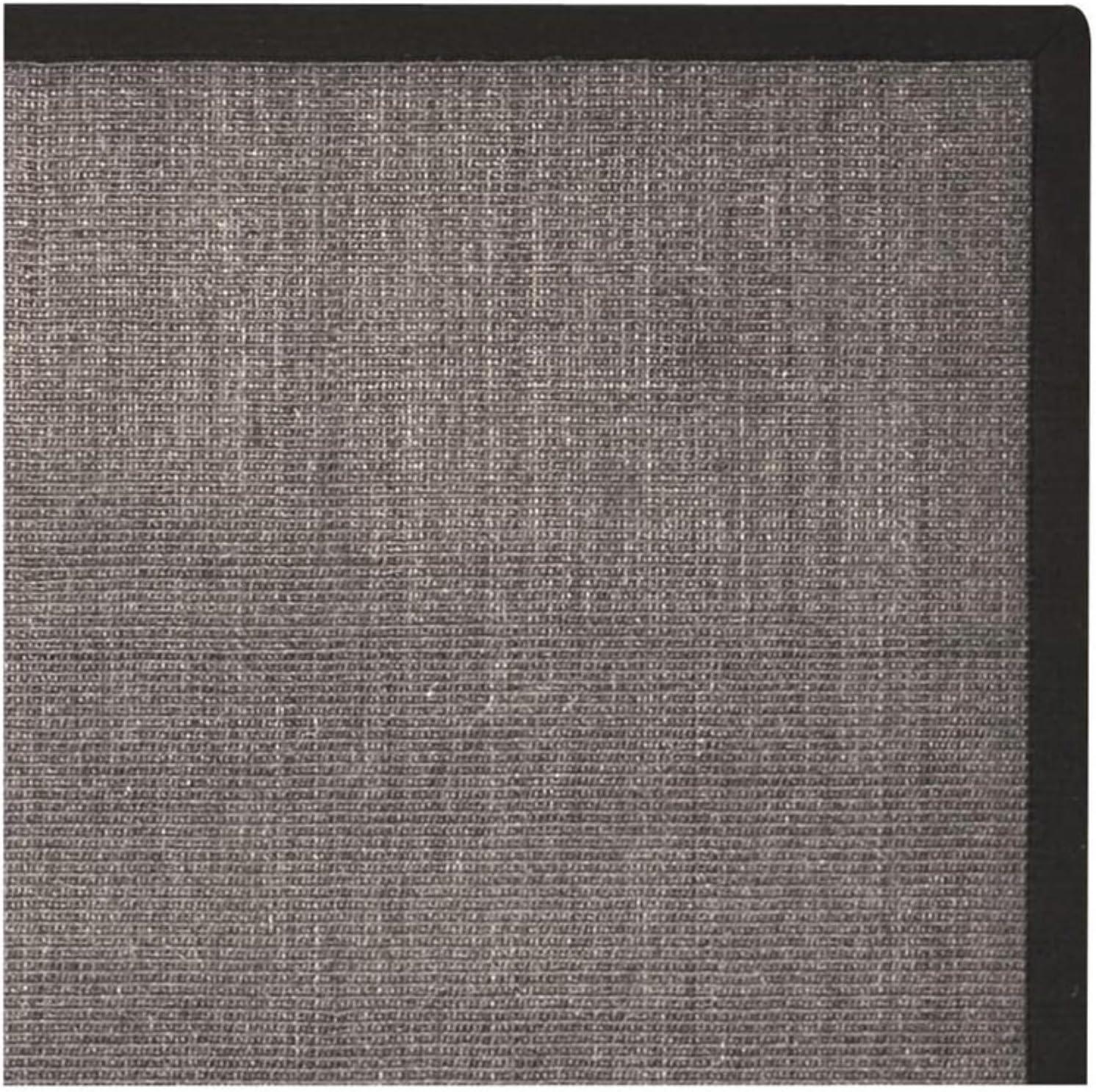 Charcoal and Black Hand-Knotted Wool Area Rug, 5' x 8'