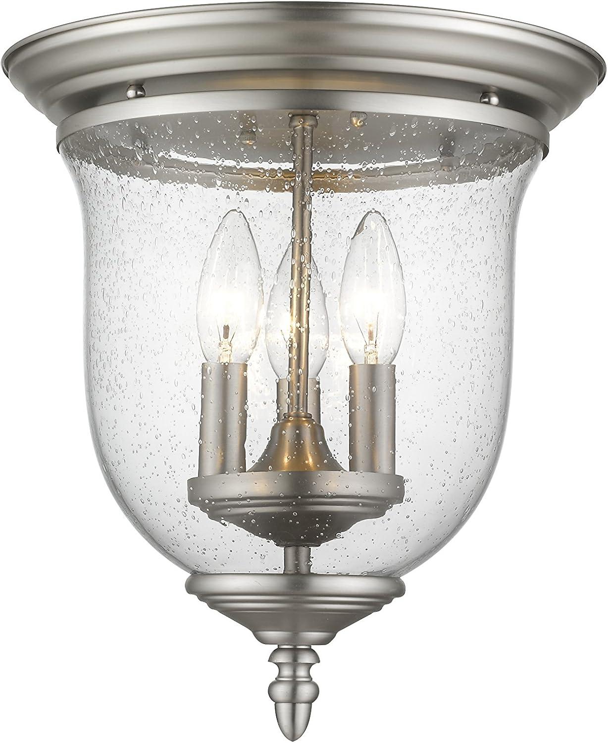 Livex Lighting Legacy 3 - Light Flush Mount in  Brushed Nickel