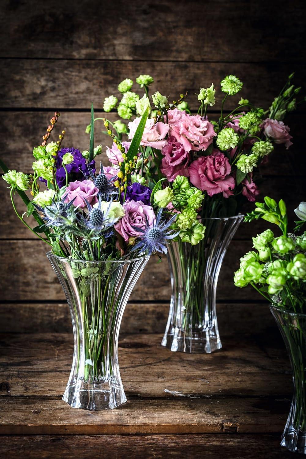 8 in. Clear Saphir Crystal Vase