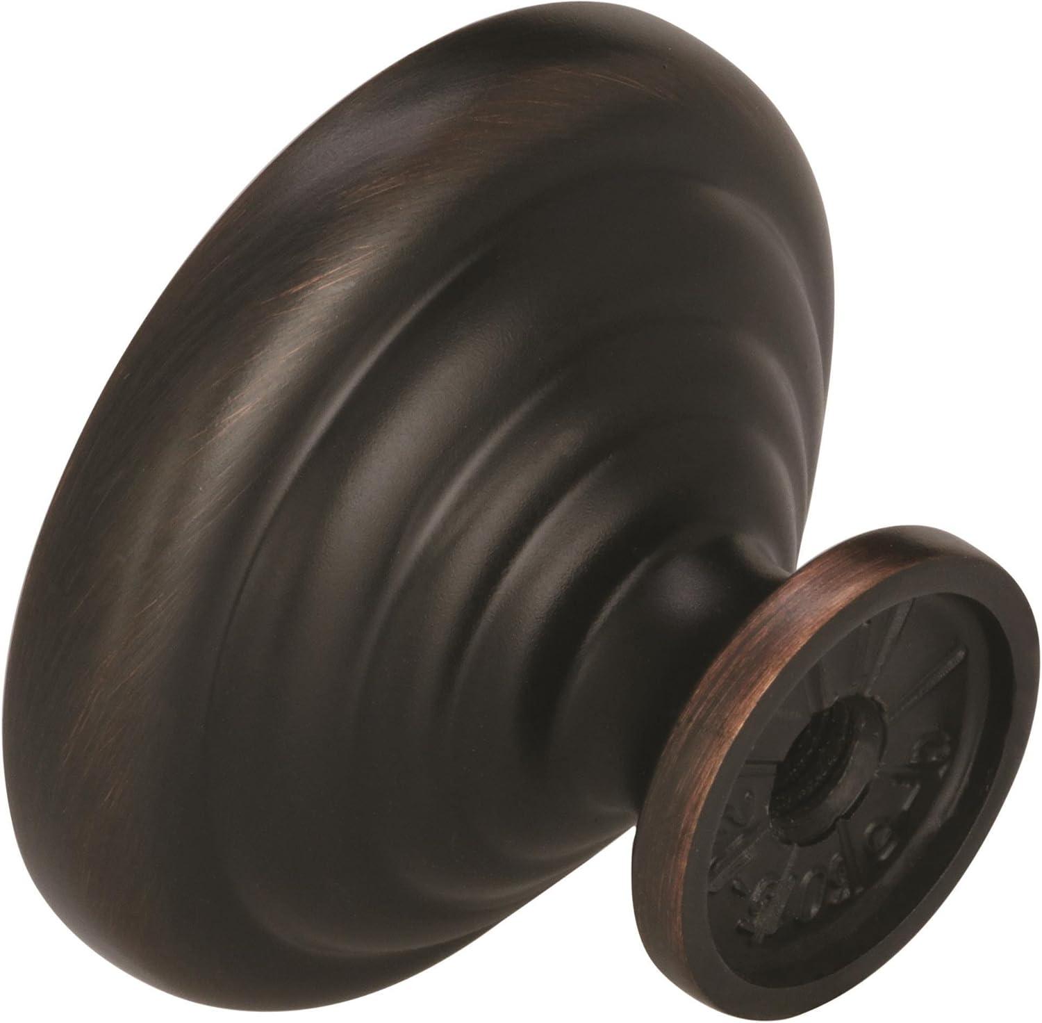 Amerock Allison Round Cabinet Knob 1-1/4 in. D 15/16 in. Oil Rubbed Bronze 1 pk