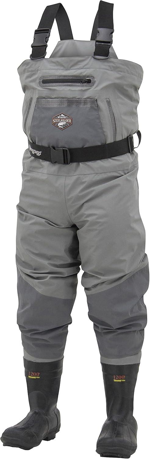 Frogg Toggs SteelHeader Reinforced Nylon Insulated BF Felt Wader | Slate/Gray | Size 12