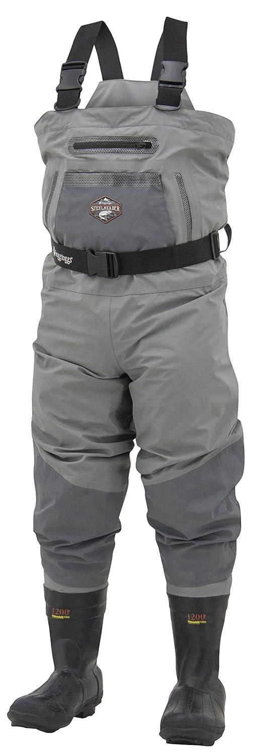 Frogg Toggs SteelHeader Reinforced Nylon Insulated BF Felt Wader | Slate/Gray | Size 12