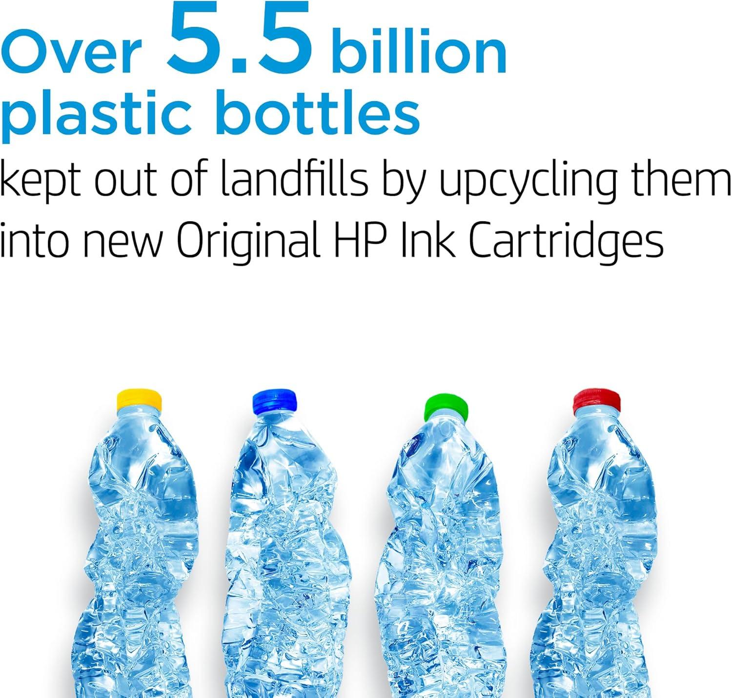 HP 67 Tri-Color Ink Cartridges High/Standard Yield 2 Per Pack, 67XL Black, Cyan, Magenta, Yellow