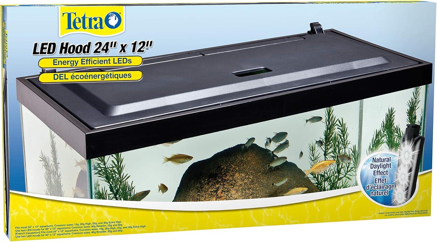 Tetra LED Hood, Low-Profile Aquarium Hood with Hidden Lighting