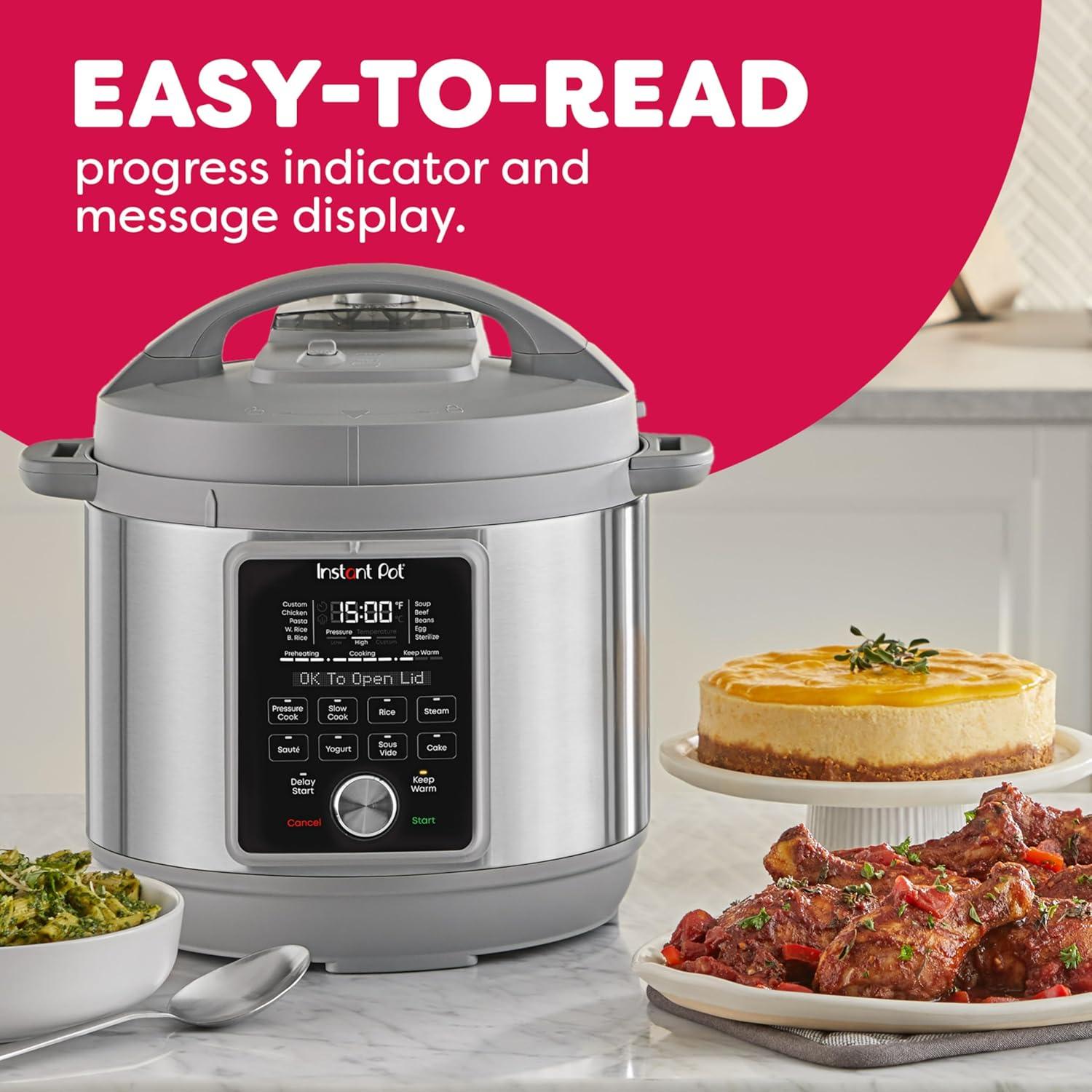 Instant Pot 6qt Duo Plus with Whisper Quiet Pressure Cooker