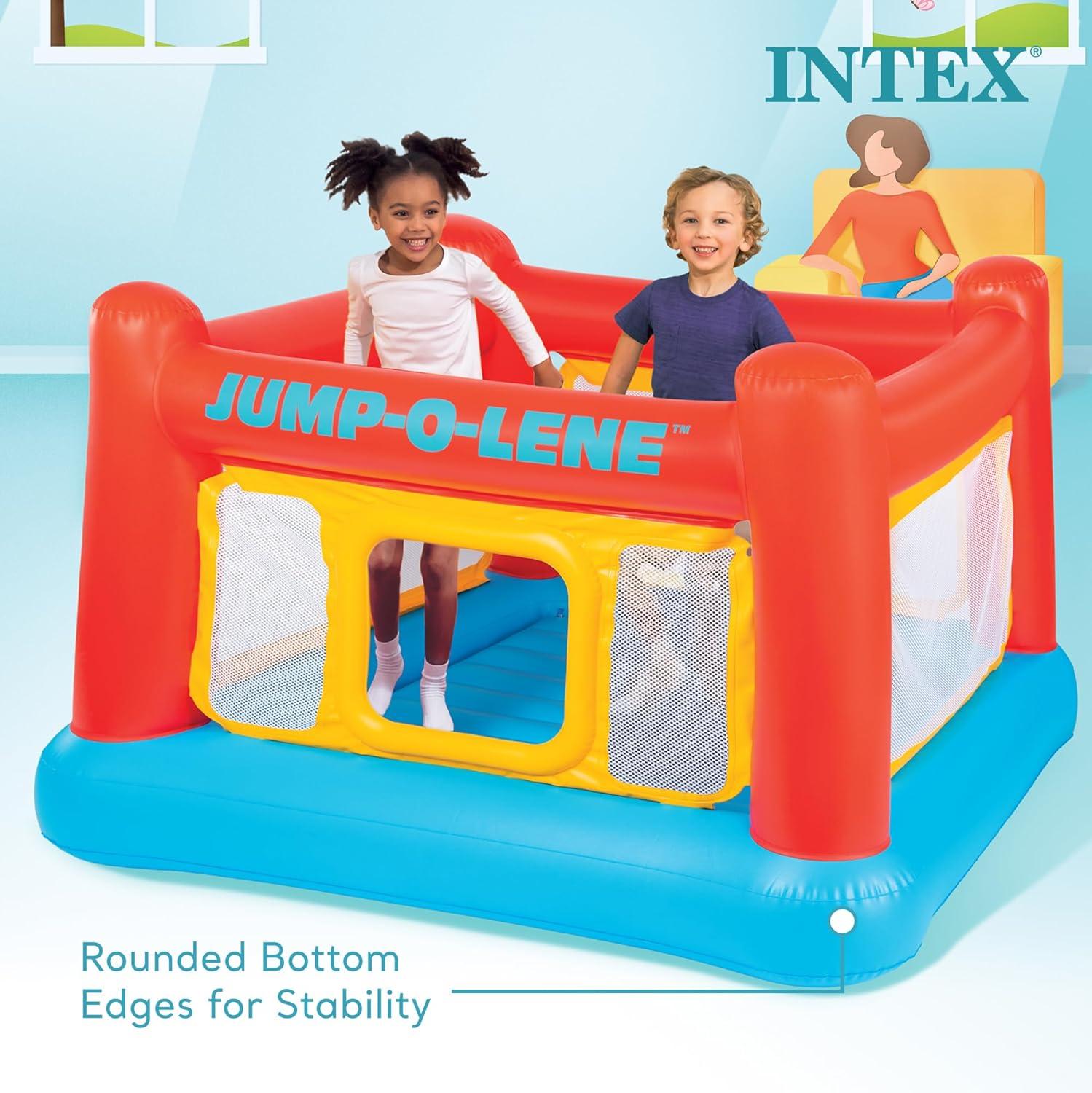 Intex 2 Pack Inflatable Jump-O-Lene Indoor or Outdoor Playhouse Bounce Castle House