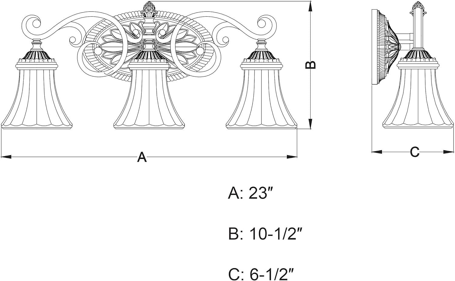 Vaxcel Avenant 3 - Light Vanity in  Venetian Bronze