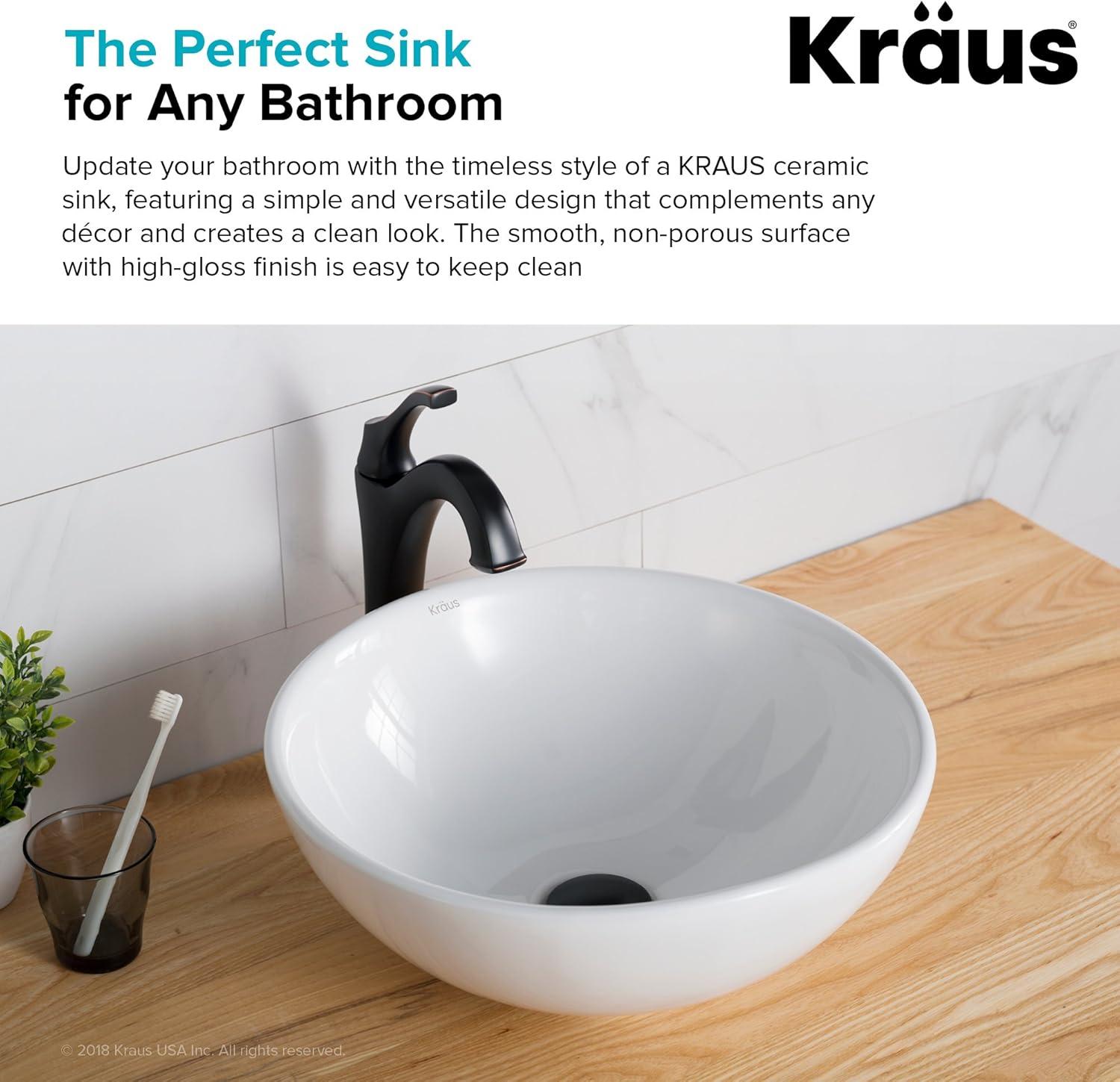 Thin ceramics Circular Vessel Bathroom Sink