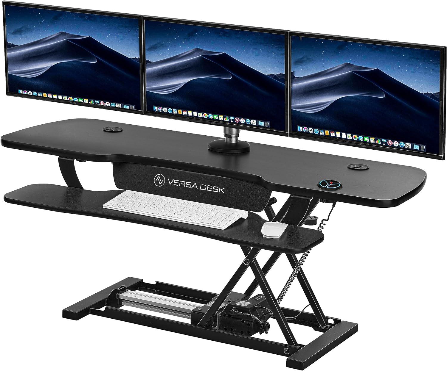 VERSADESK VersaDesk PowerPro Electric Height Adjustable Desk Converter w/ USB Charging Port
