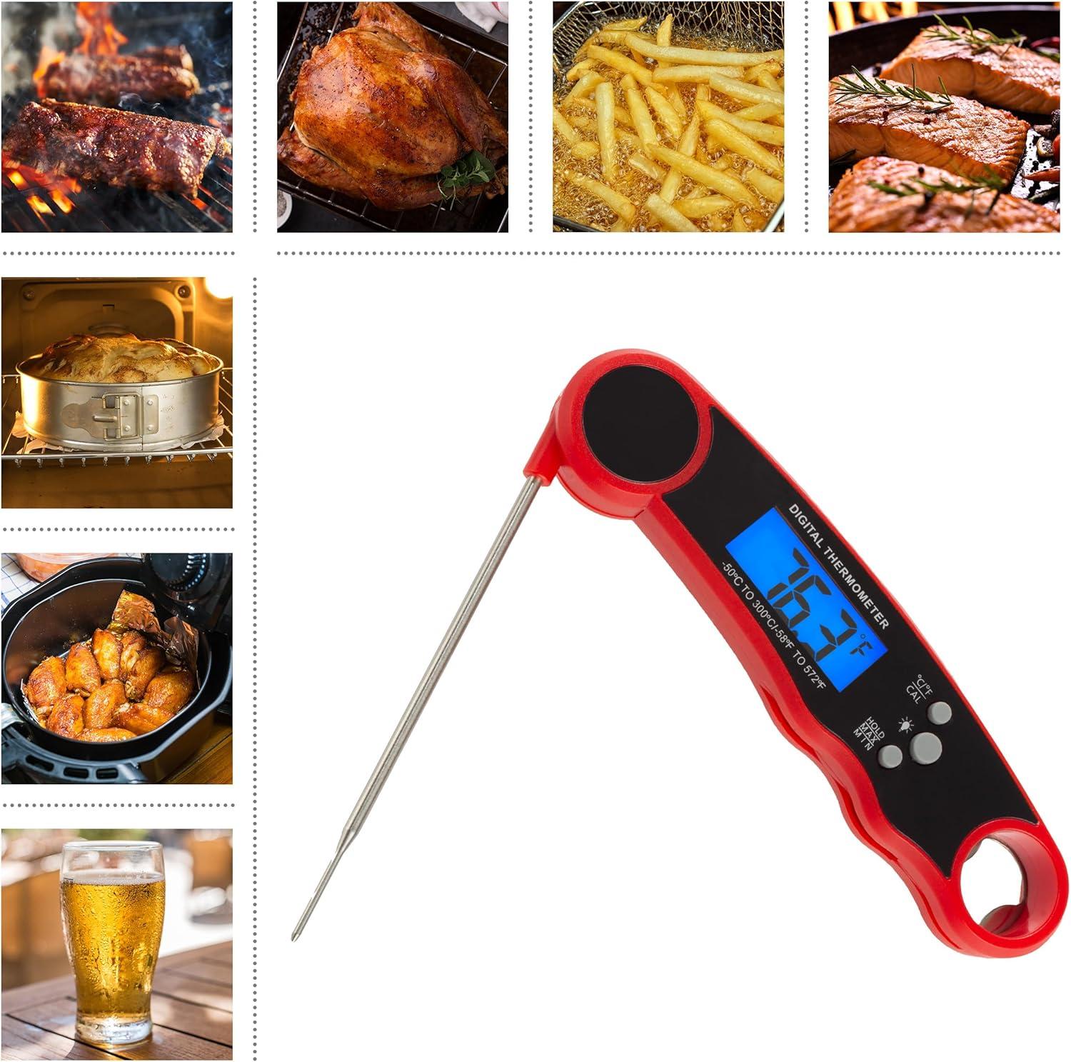 Home-Complete Plastic Water-Resistant Instant Read Digital Food Thermometer