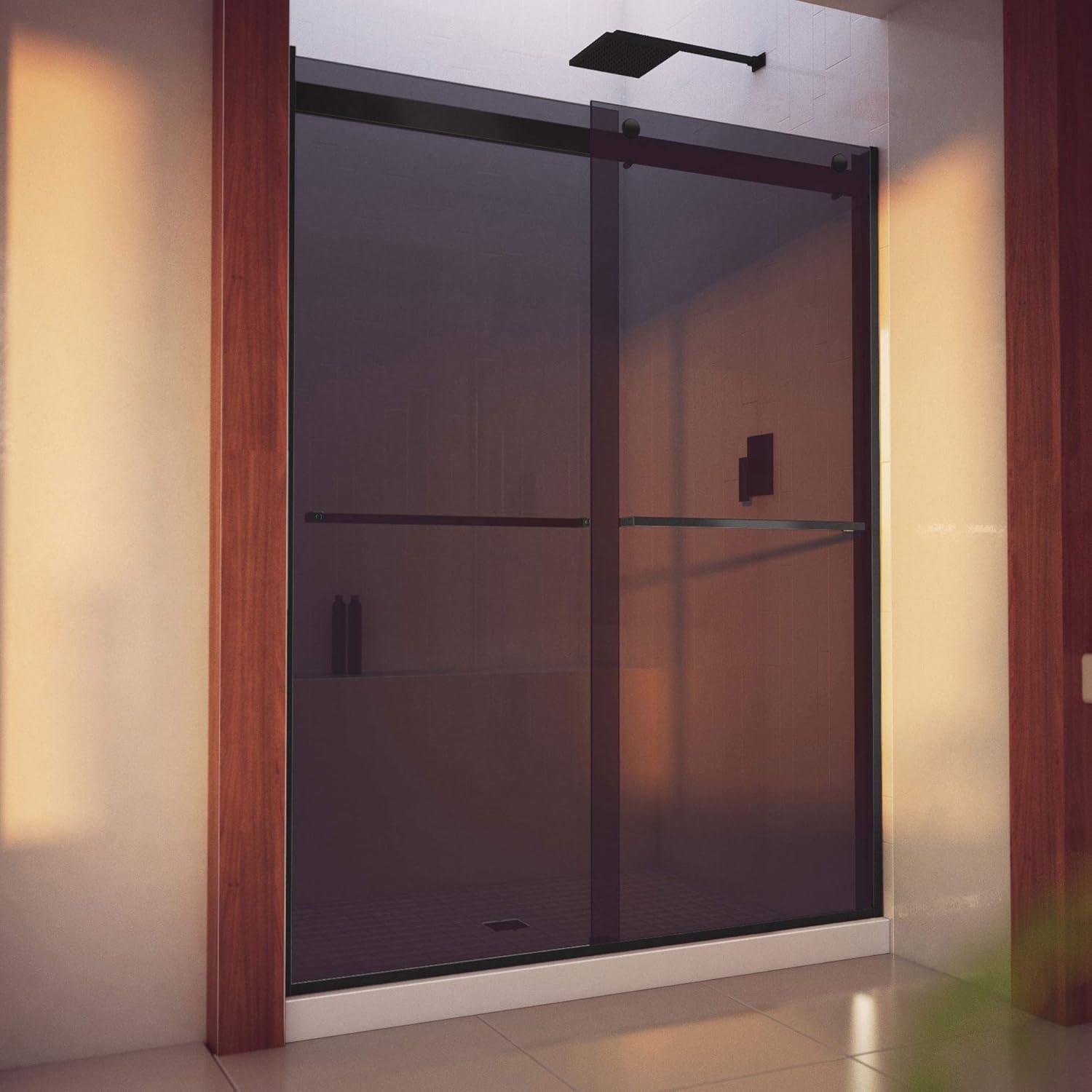 44" - 48" W 76" H Reversible Semi-Frameless Shower Door with ClearMax Technology
