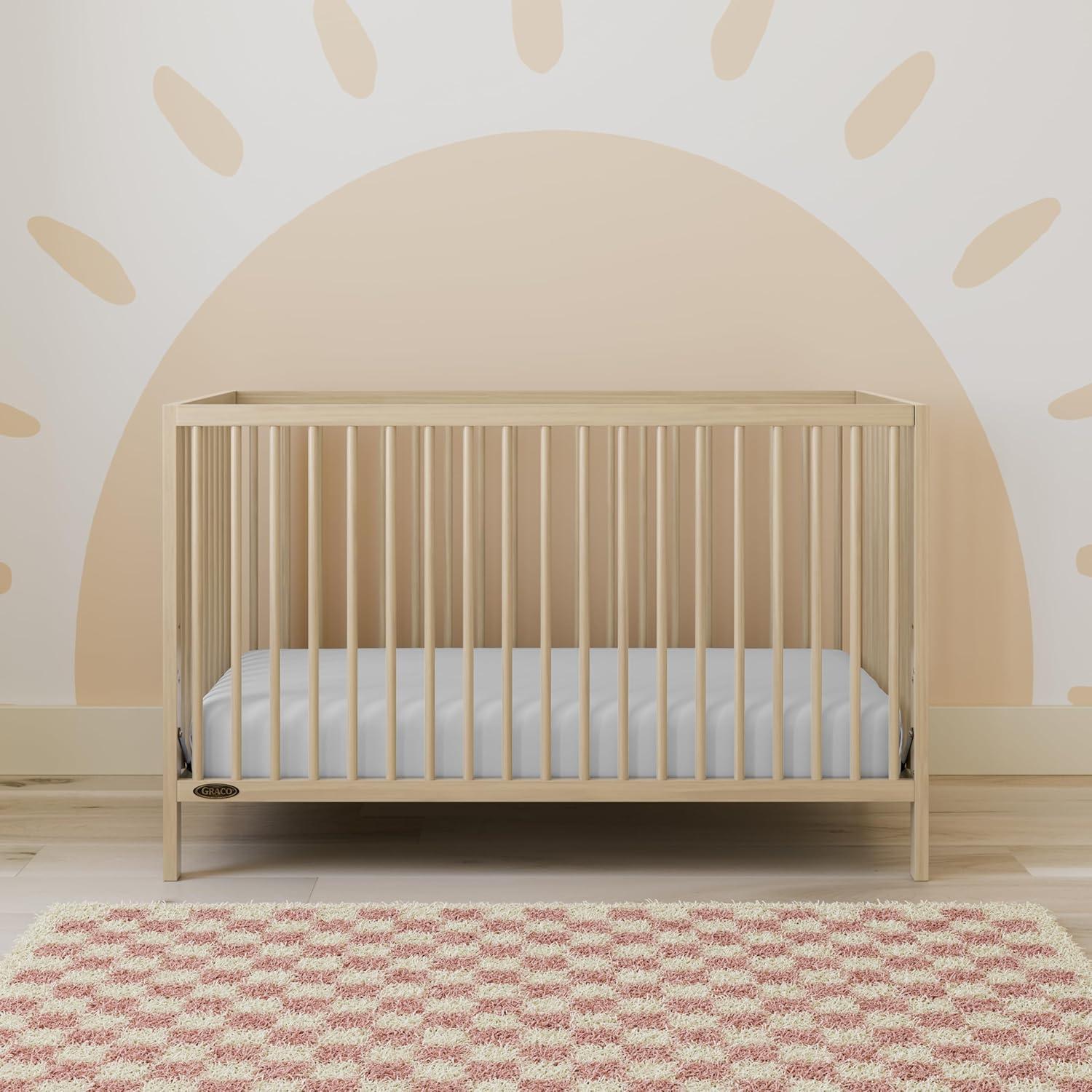 Teddi 4-in-1 Mini Convertible Crib with Mattress