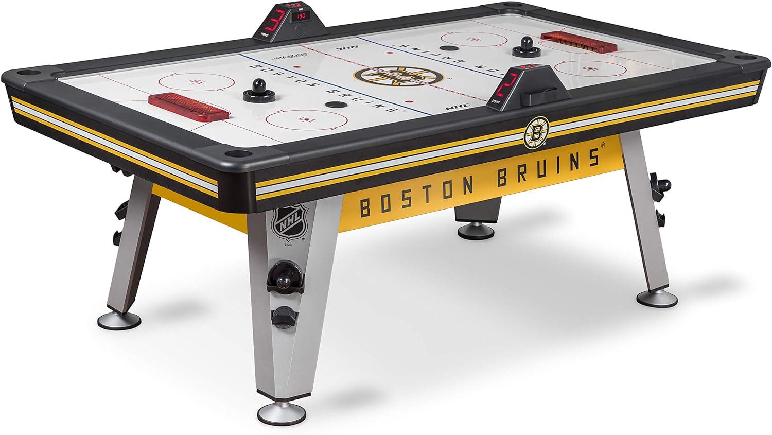 NHL 84" Air Hockey Table - Wrap Around Goal, LED Scoring, 4 Pucks and Pushers