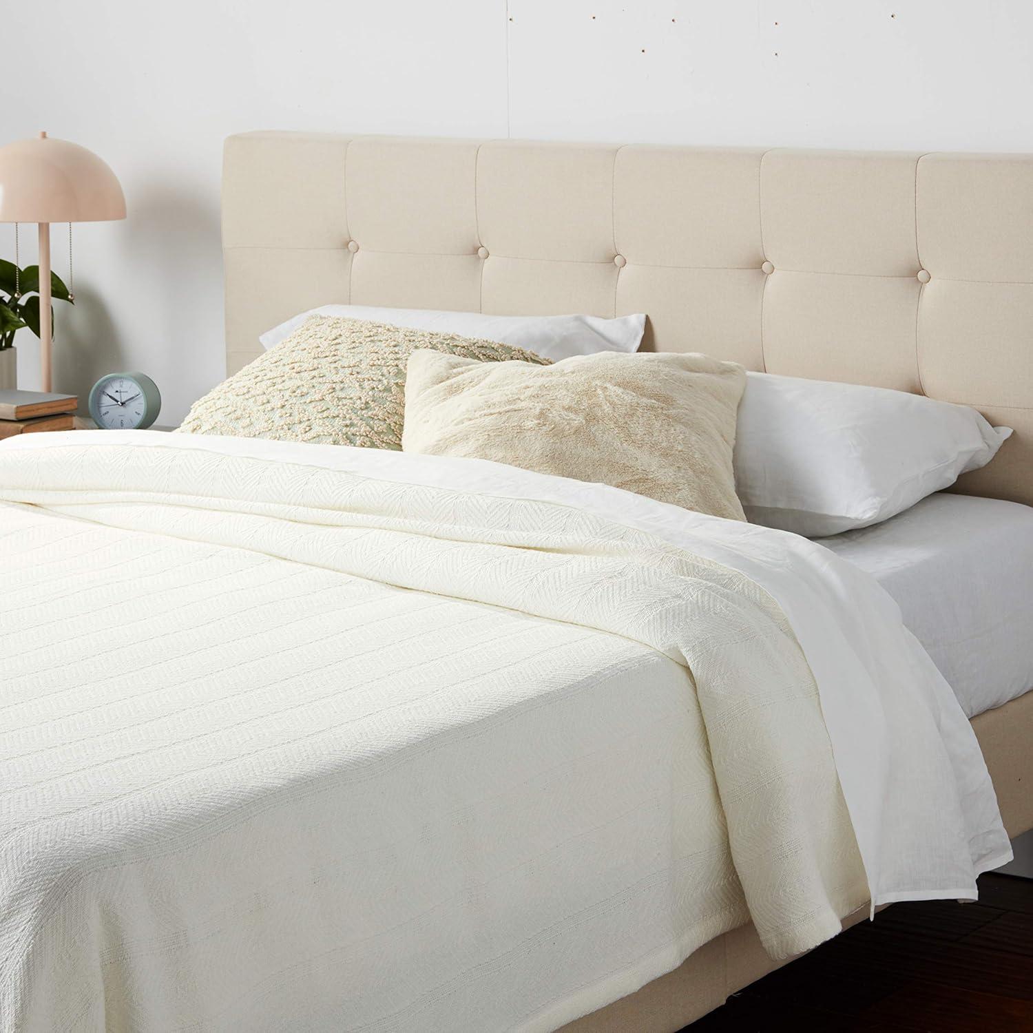 Eddie Bauer Eddie Bauer Herringbone Cotton Reversible Blanket