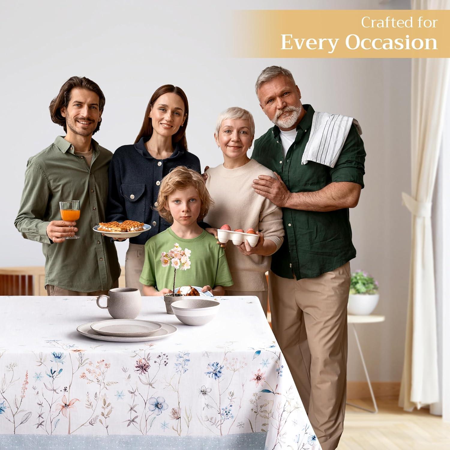 Maison d' Hermine Floral 100% Cotton Tablecloth